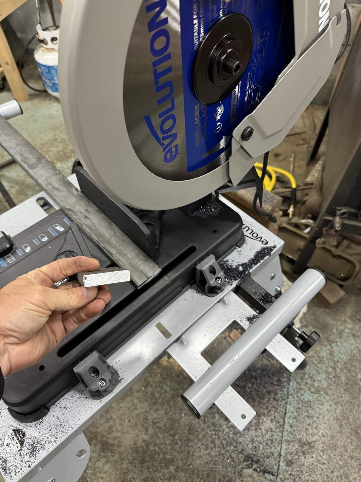 Evolution S355CPSL Heavy Duty 14 Inch Metal Cutting Chop Saw with 14 Inch Carbide-Tipped Blade, Dry Cut, Miter 45 customer photo 1