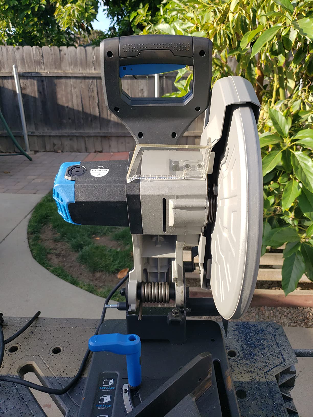 Evolution S355CPSL Heavy Duty 14 Inch Metal Cutting Chop Saw with 14 Inch Carbide-Tipped Blade, Dry Cut, Miter 45 customer photo 2