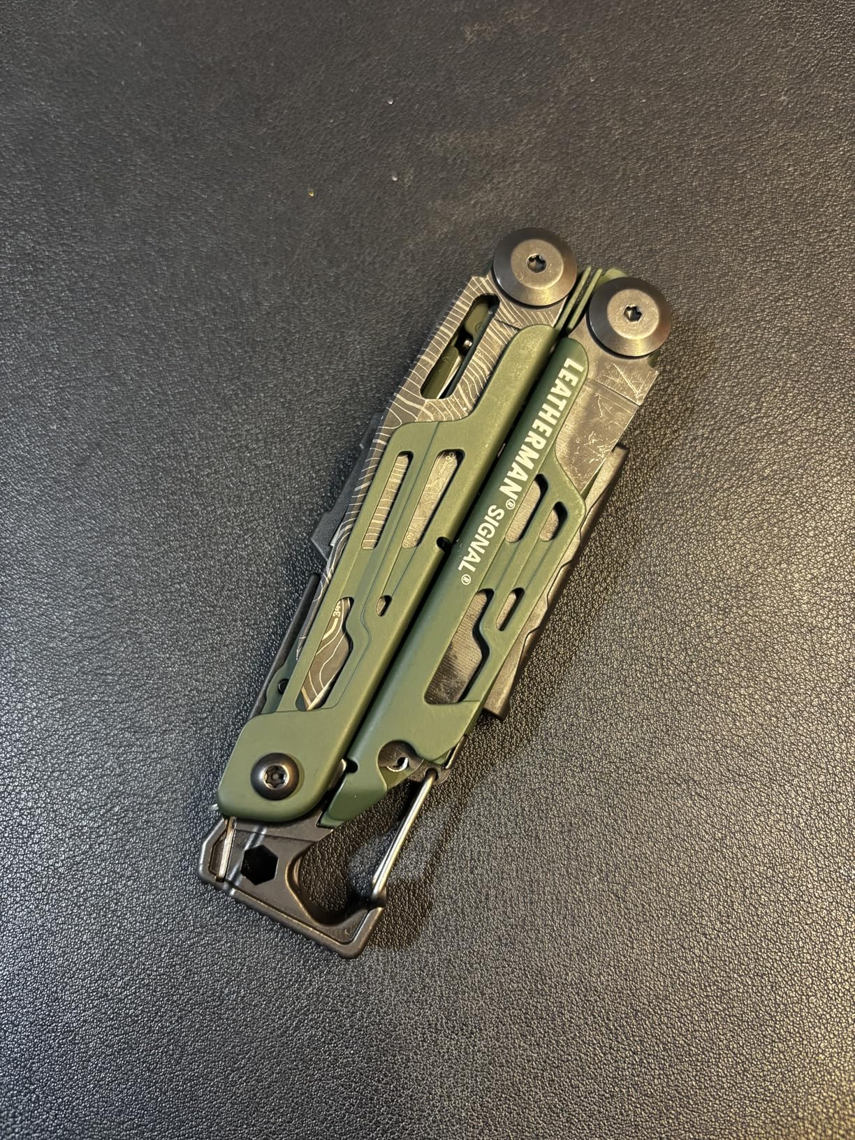 LEATHERMAN, Signal, 19-in-1 Multi-tool for Outdoors, Camping, Hiking, Fishing, Survival, Durable & Lightweight EDC, Made in the USA, Topographical Print customer photo 1