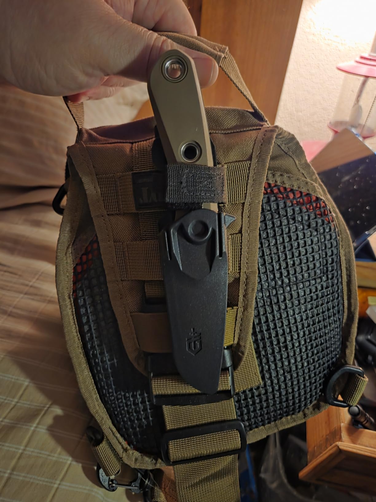 Gerber Gear Principle - Fixed-Blade Survival Knife for Hunting, Camping & More - Features Firestriking Spine & Triple Mounting Sheath - Made in USA - Black customer photo 1