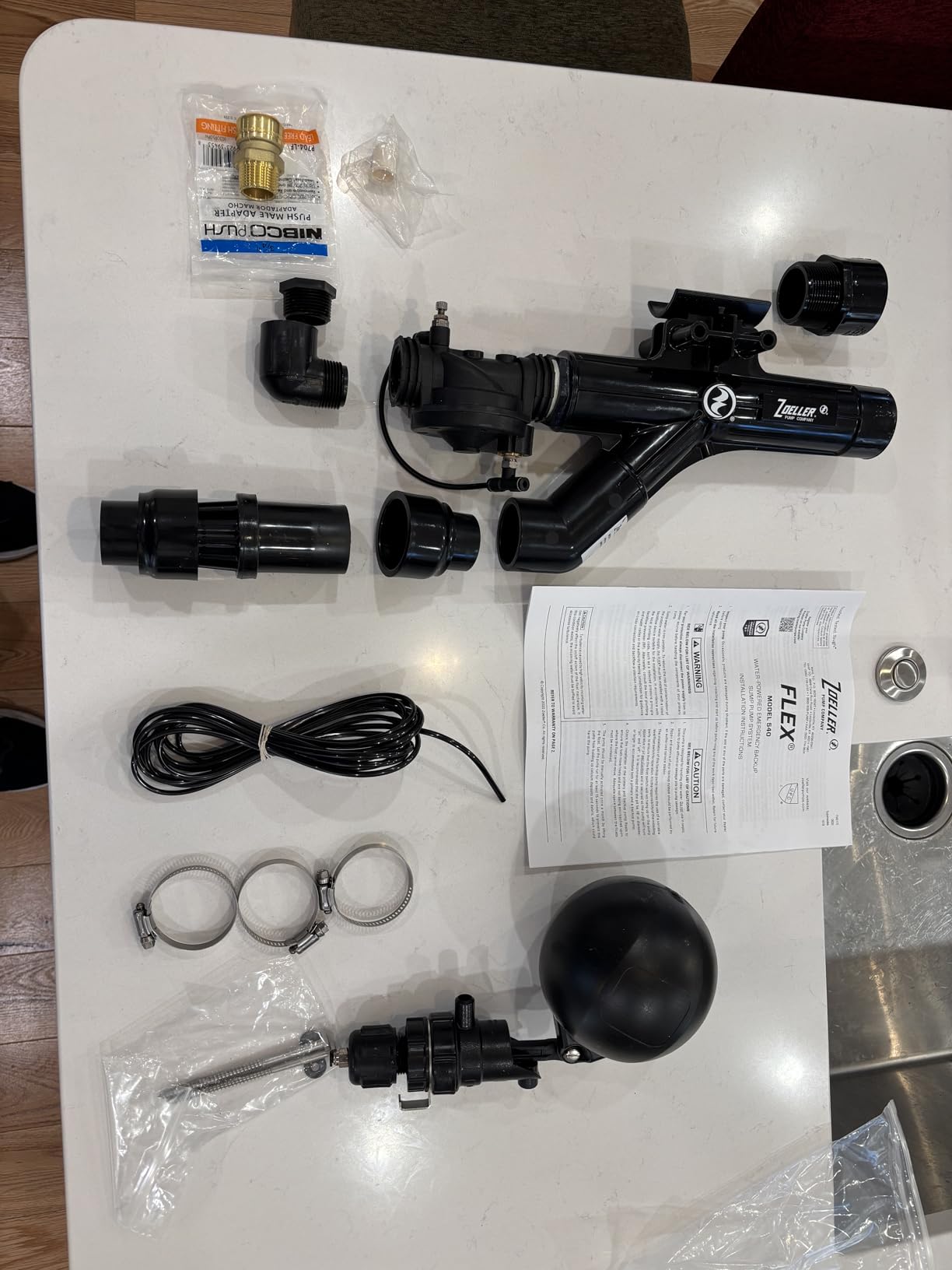 Zoeller 540 FLEX Water-Powered Backup Sump Pump System - No Battery or Electricity Required customer photo 2