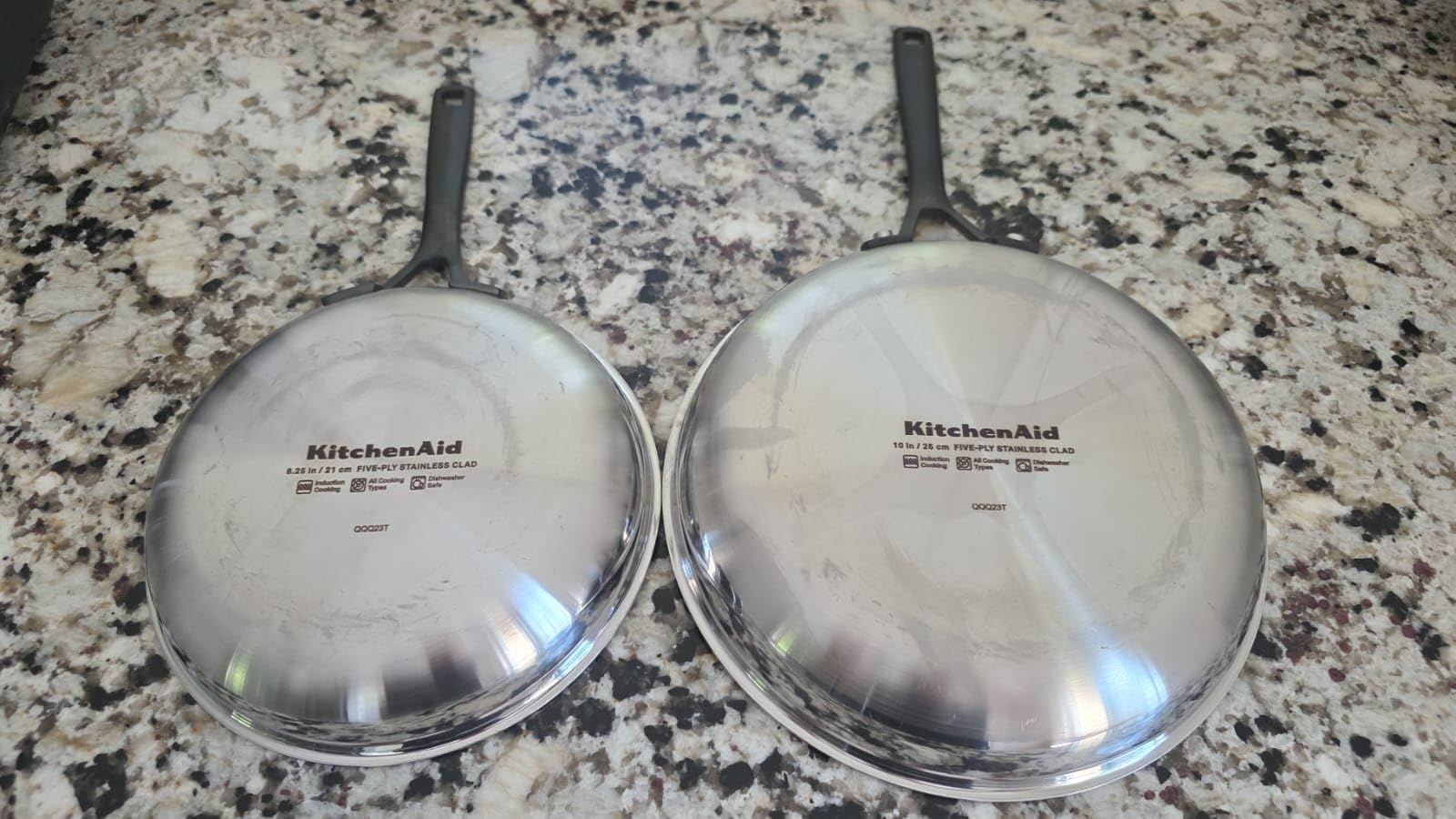 KitchenAid 5-Ply Clad Stainless Steel Cookware Induction Pots and Pans Set, 10-Piece, Polished Stainless Steel customer photo 2