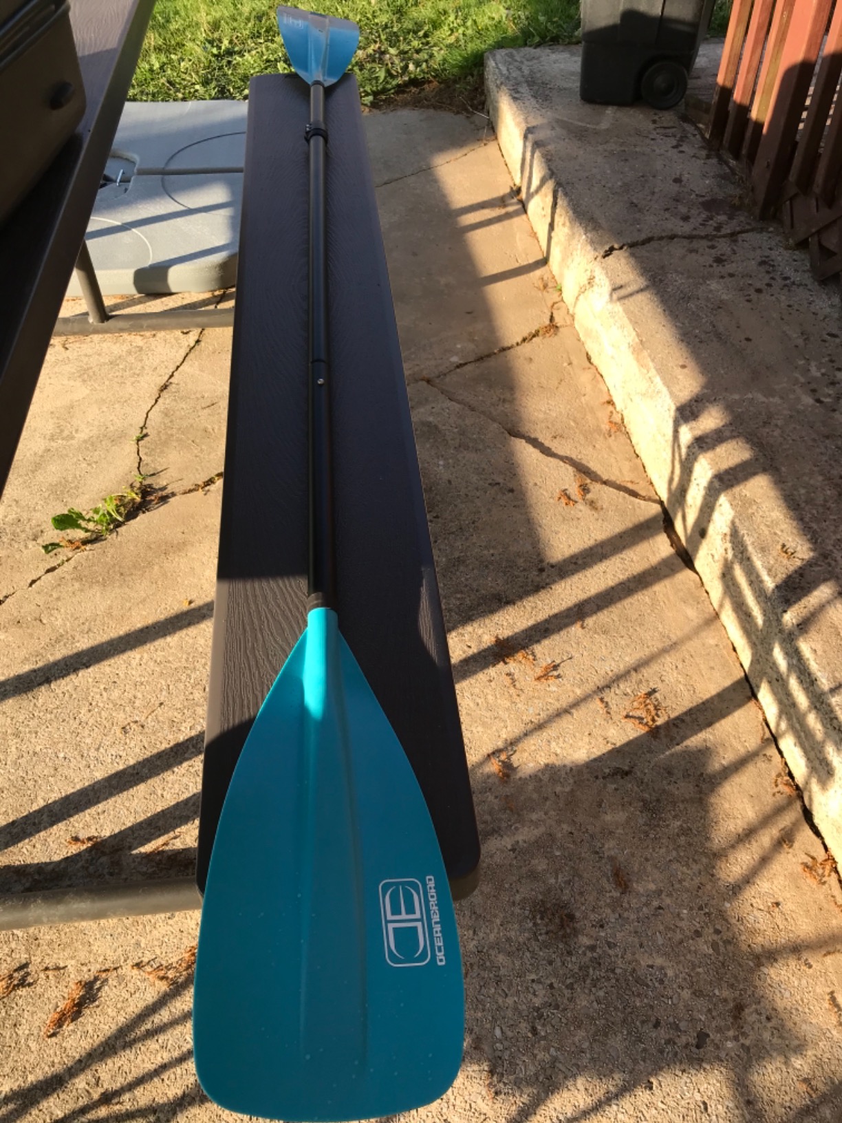 OCEANBROAD SUP Paddle - Adjustable Stand-Up Paddle for Paddleboard Kayak, Adjustable Aluminum Alloy Shaft with Reinforced Nylon Blades customer photo 2