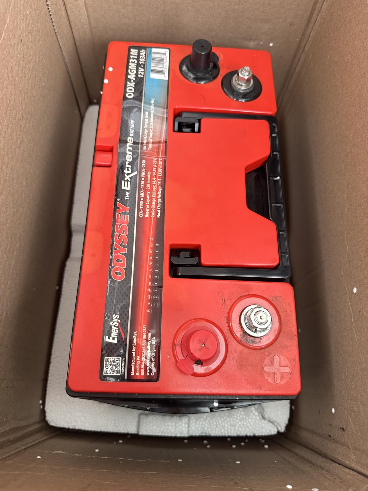 Odyssey Battery ODX-AGM31M Extreme Series AGM Battery customer photo 2