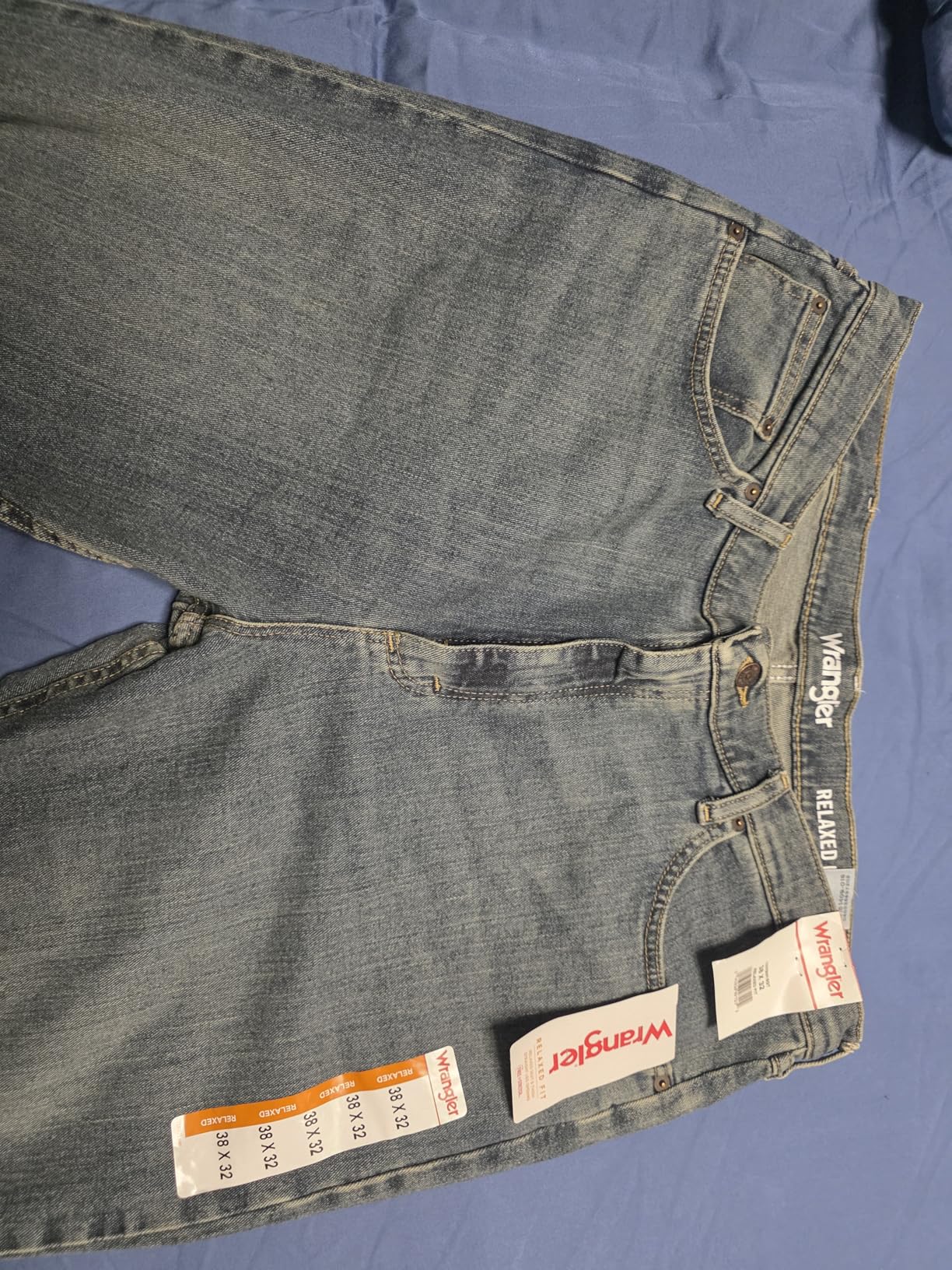 Wrangler Men's Free-to-Stretch Relaxed Fit Jean customer photo 2