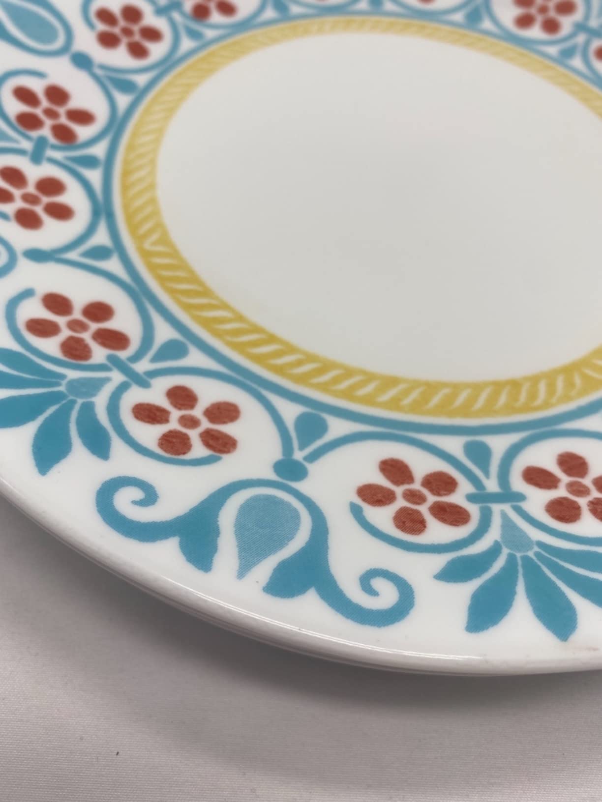 Corelle Global Collection Vitrelle 12-Piece Dinnerware Set, Triple Layer Recycled Glass, Lightweight Eco-Friendly Round Plates and Bowls Set, Terracotta Dreams customer photo 2