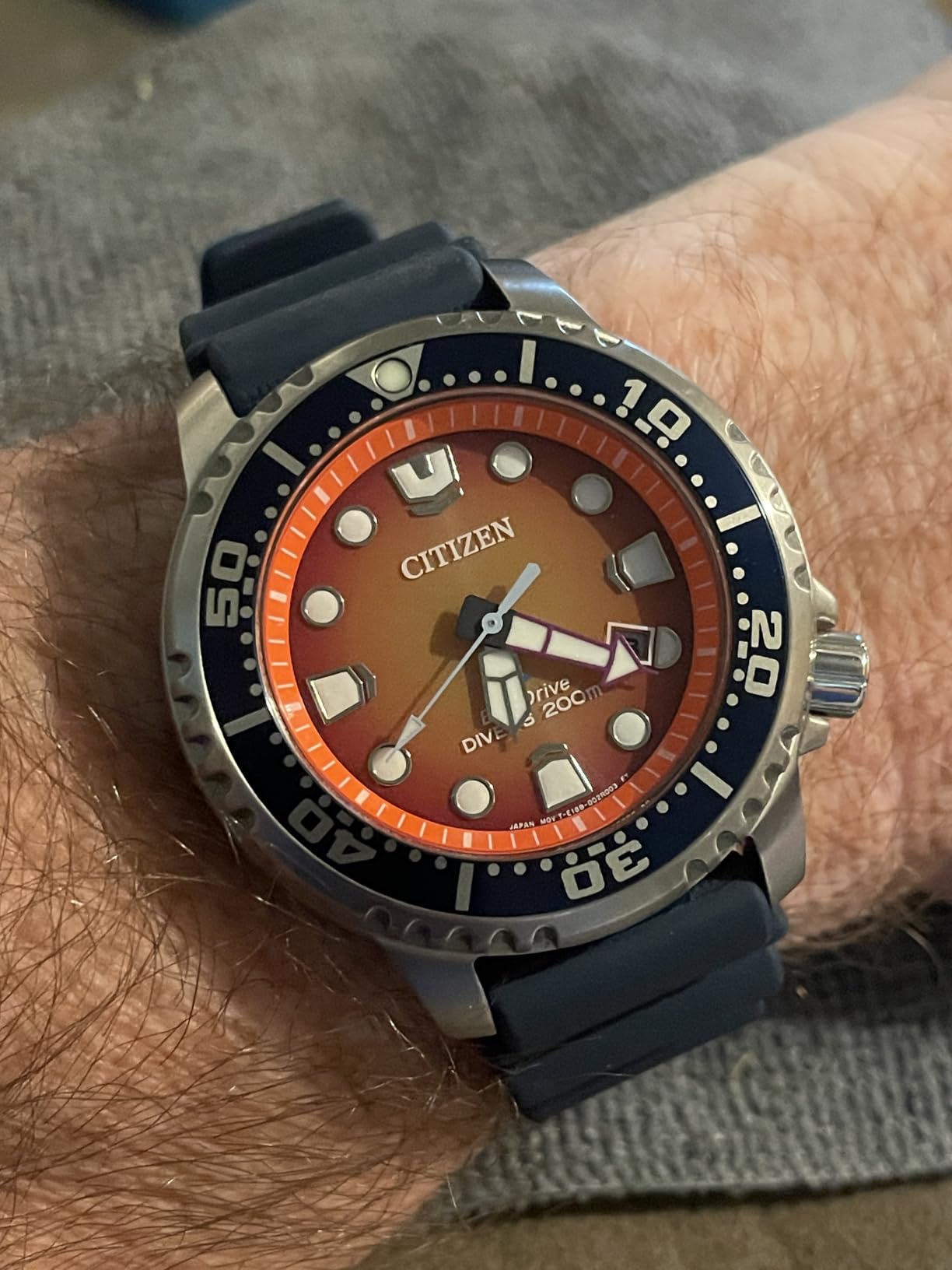 Promaster Dive Eco-Drive Watch, 3-Hand Date, ISO Certified, Luminous Hands and Markers, Rotating Bezel customer photo 2