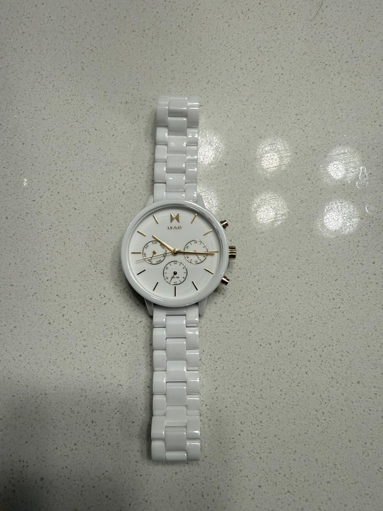 MVMT Nova - Dual Timezone Women's Wristwatch - Minimalist Dress - 3 ATM/30 Meters Water-Resistant Timepiece - Interchangeable Bands - 38mm customer photo 2
