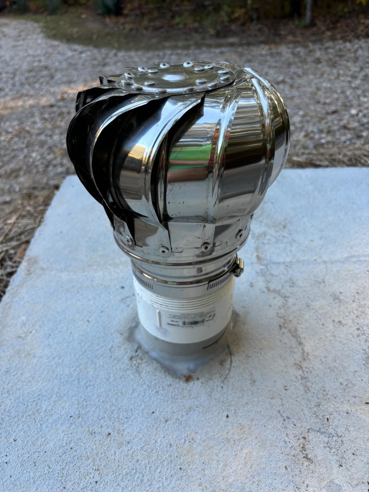 Stainless Steel 201 Non Power Roof Ventilator, Wind Turbines Attic Air Vent Ventilating Fan (Size : 110mm) customer photo 2