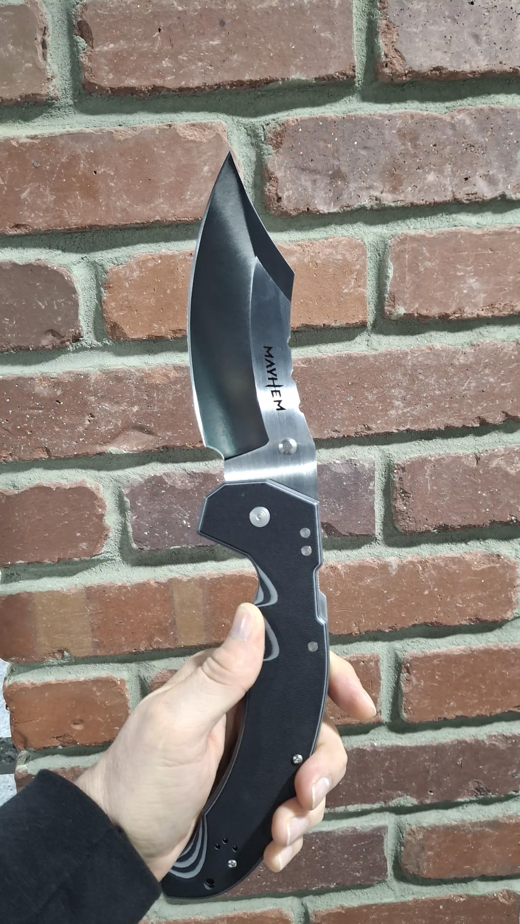 Cold Steel Mayhem 6in AUS10A Steel Ultra-Sharp Blade 7.2in G10 Handle Tactical Outdoor Pocket Folding Knife with Atlas Lock Mechanism customer photo 1