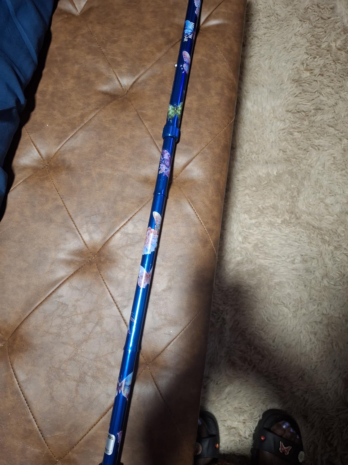 All Terrain Walking Cane for Men & Women, Lightweight, Foldable, Adjustable, Shock Absorption, Collapsible Walking Stick for Seniors & Adults | HealthBazaar customer photo 2