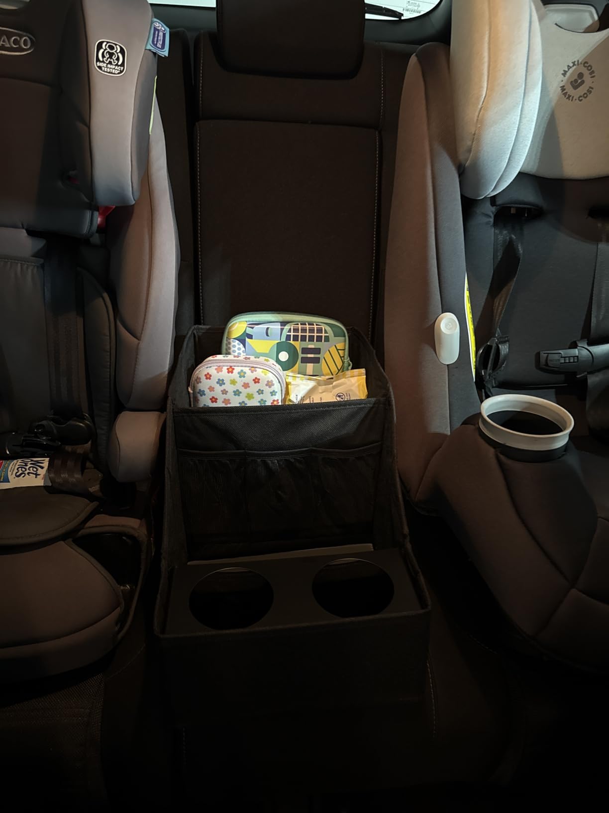 MULISOFT Car Seat Organizer - Backseat Car Organizer with 11 Storage Compartments and 2 Cup Holders, Front Seat for Travel Kids, Black customer photo 2