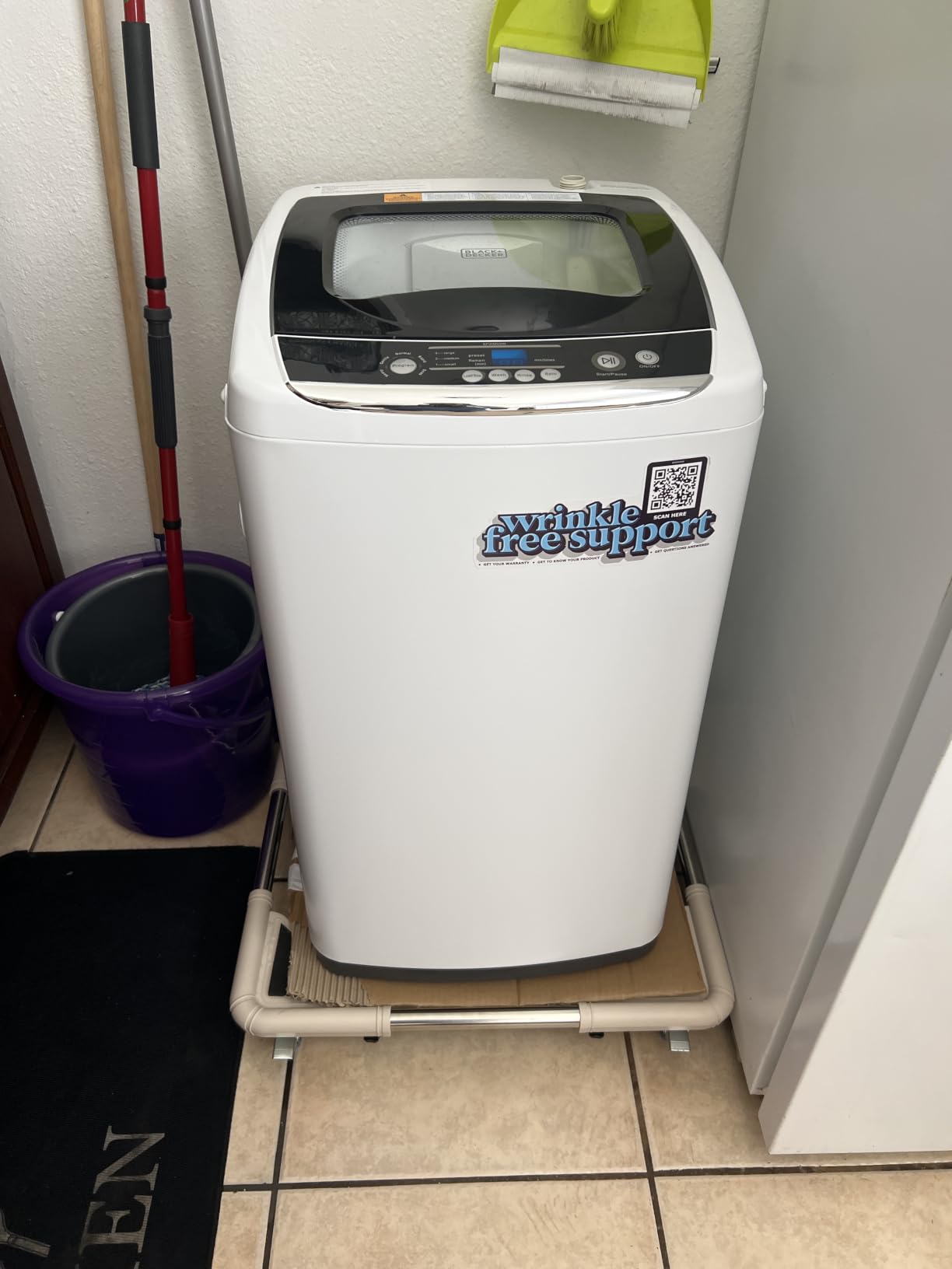 BLACK+DECKER 1.5 Cu. Ft. Compact Dryer, 5.5 lb. Capacity, 850W 120V Vented Electric Drying Machine with Stainless Steel Drum, Portable Dryer for Laundry for Standard Wall Outlet, BCED15, White customer photo 1