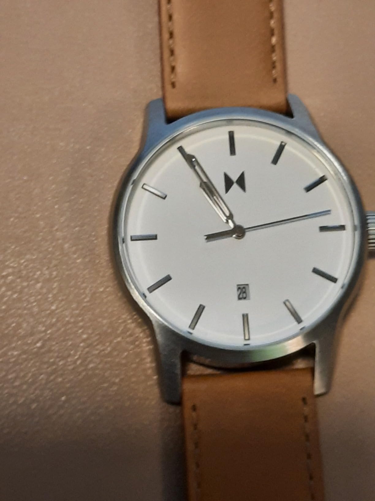 MVMT Classic II - Vintage Men's Wristwatch - Minimalist - Water-Resistant Watch 5 ATM/50 Meters - Premium Leather - 44mm customer photo 1