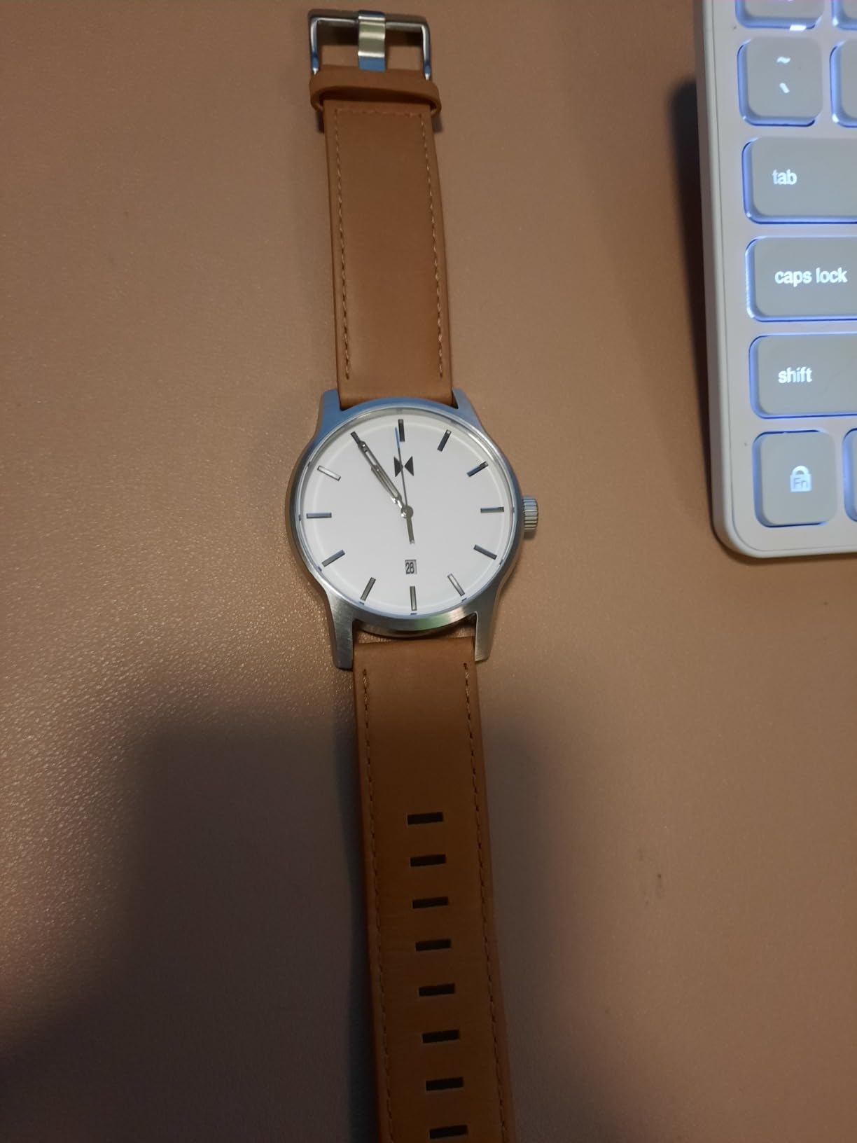 MVMT Classic II - Vintage Men's Wristwatch - Minimalist - Water-Resistant Watch 5 ATM/50 Meters - Premium Leather - 44mm customer photo 2
