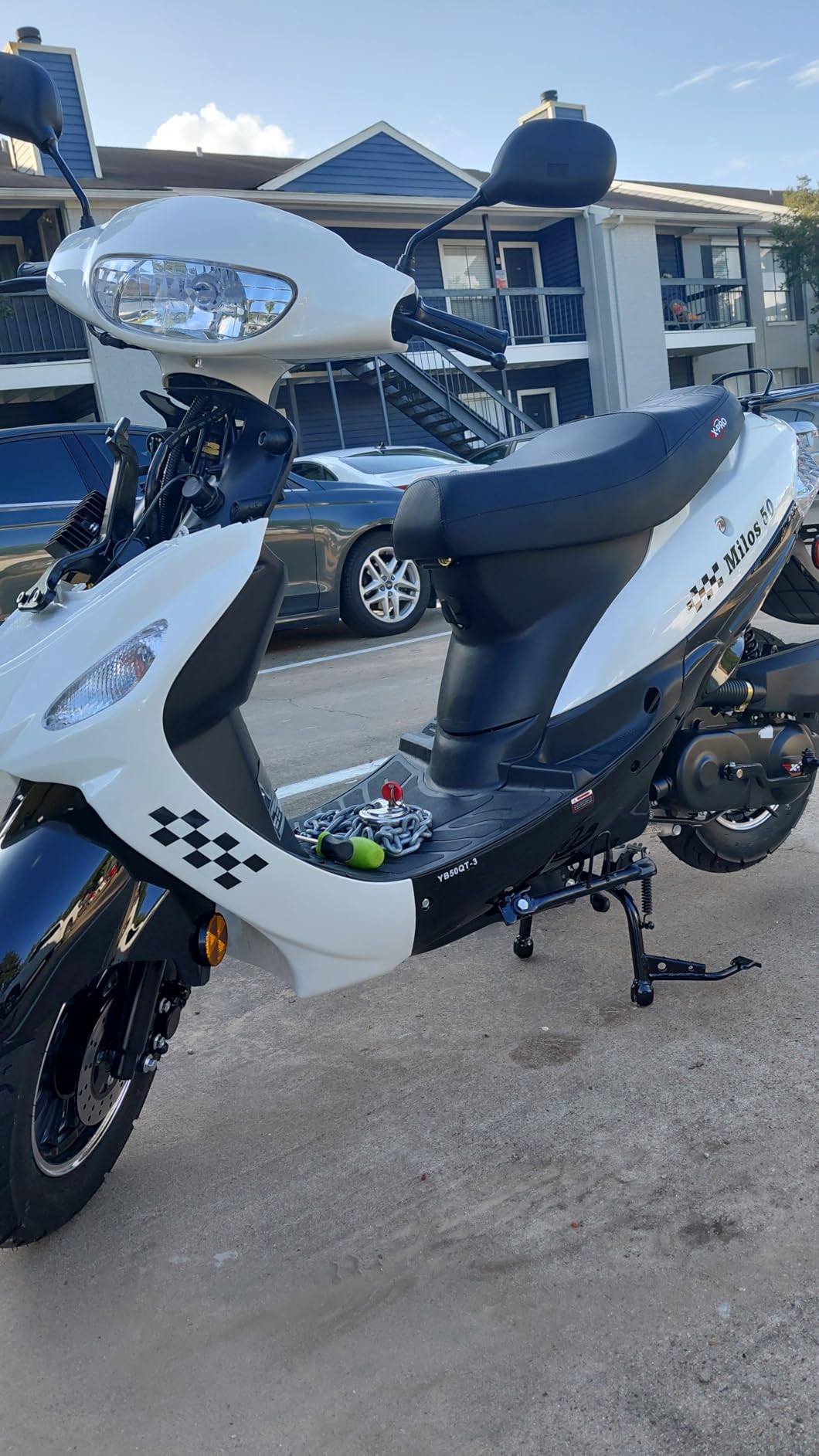X-PRO 50cc Adult Moped Gas Moped Motorcycle 50cc with 10