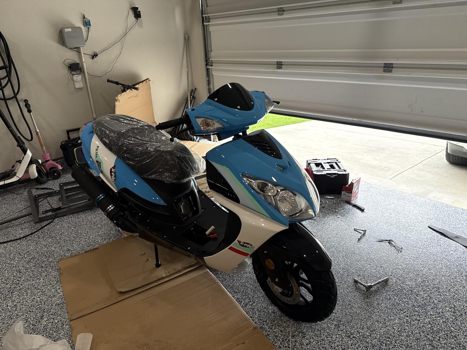 X-PRO 150cc Moped Street Gas Moped 150cc Adult Bike with 13