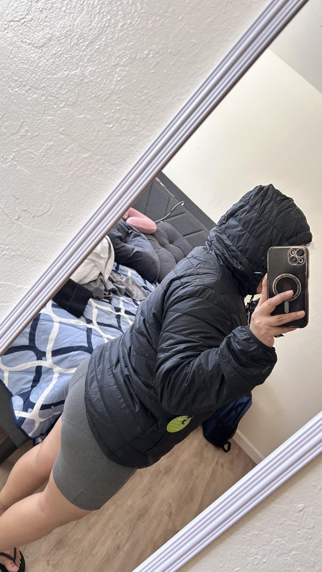 Outdoor Ventures Women's Packable Lightweight Full-Zip Puffer Jacket with Hood Quilted Winter Coat customer photo 2