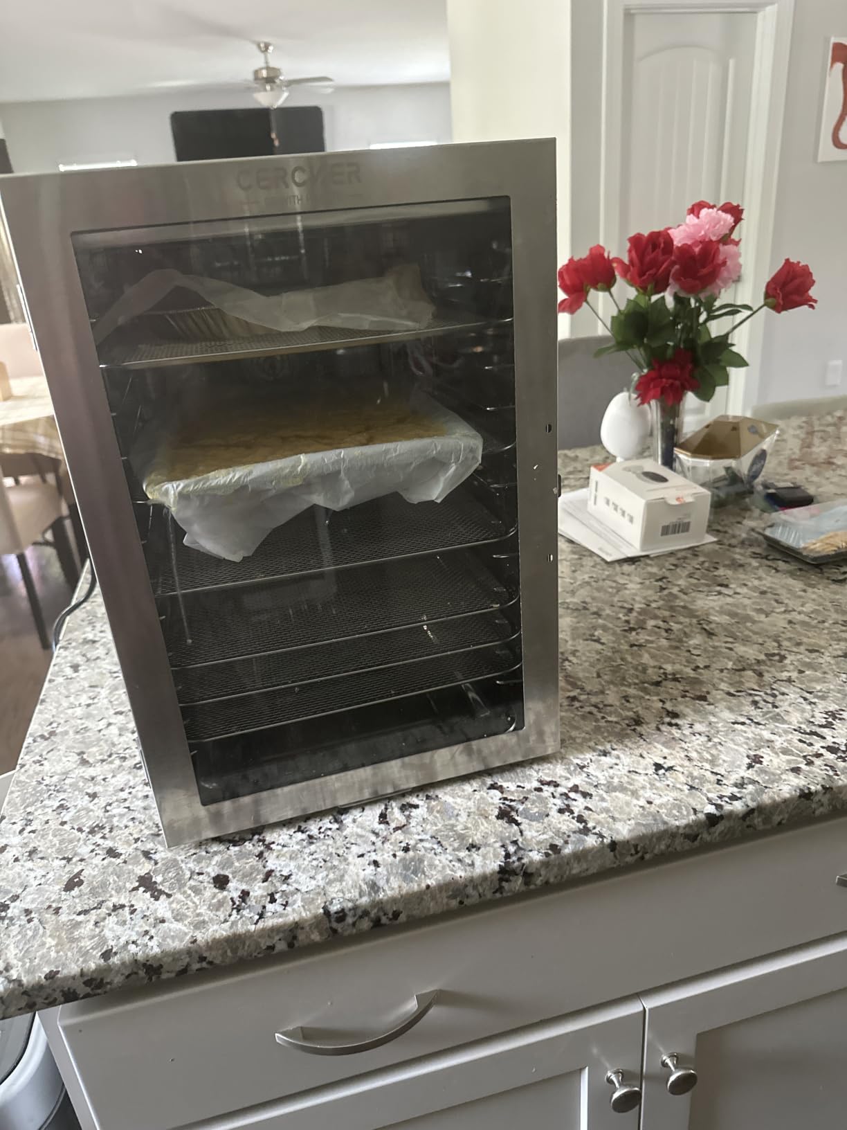 Food Dehydrator Machine 12 Stainless Steel Trays, 10.9ft² Meat Dehydrator for Jerky, 800W Dryer for Herbs, 190ºF Temperature Control, 24H Timer, Powerful Drying Capacity for Fruits, Yogurt customer photo 1