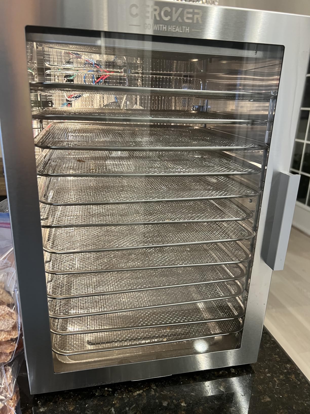 Food Dehydrator Machine 12 Stainless Steel Trays, 10.9ft² Meat Dehydrator for Jerky, 800W Dryer for Herbs, 190ºF Temperature Control, 24H Timer, Powerful Drying Capacity for Fruits, Yogurt customer photo 2