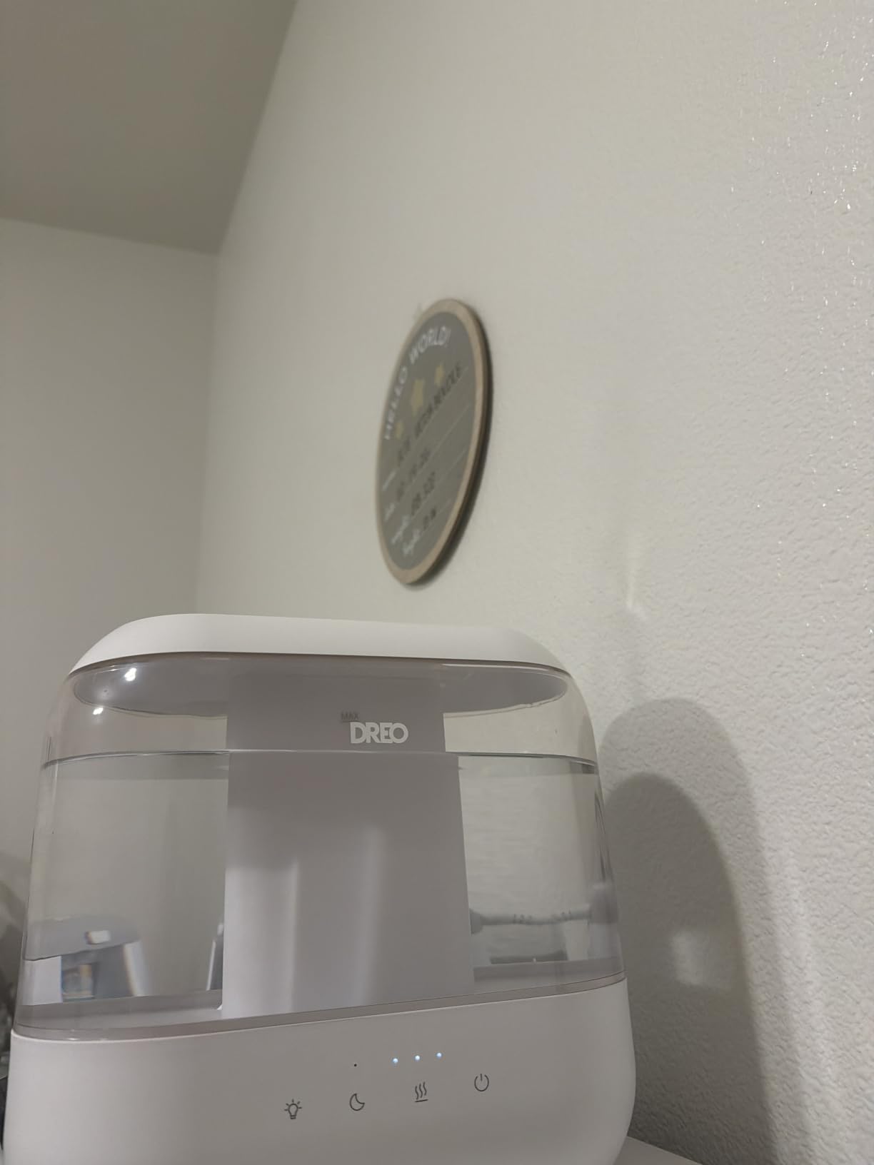DREO 4L Humidifiers for Bedroom, 36H Runtime, 28 dB Quiet, HM311 | Easy to Refill & Clean, BPA-Free, Nightlight, Supersized Air Humidifiers for Large Room, Baby Nurseries, Plants, Indoor customer photo 2