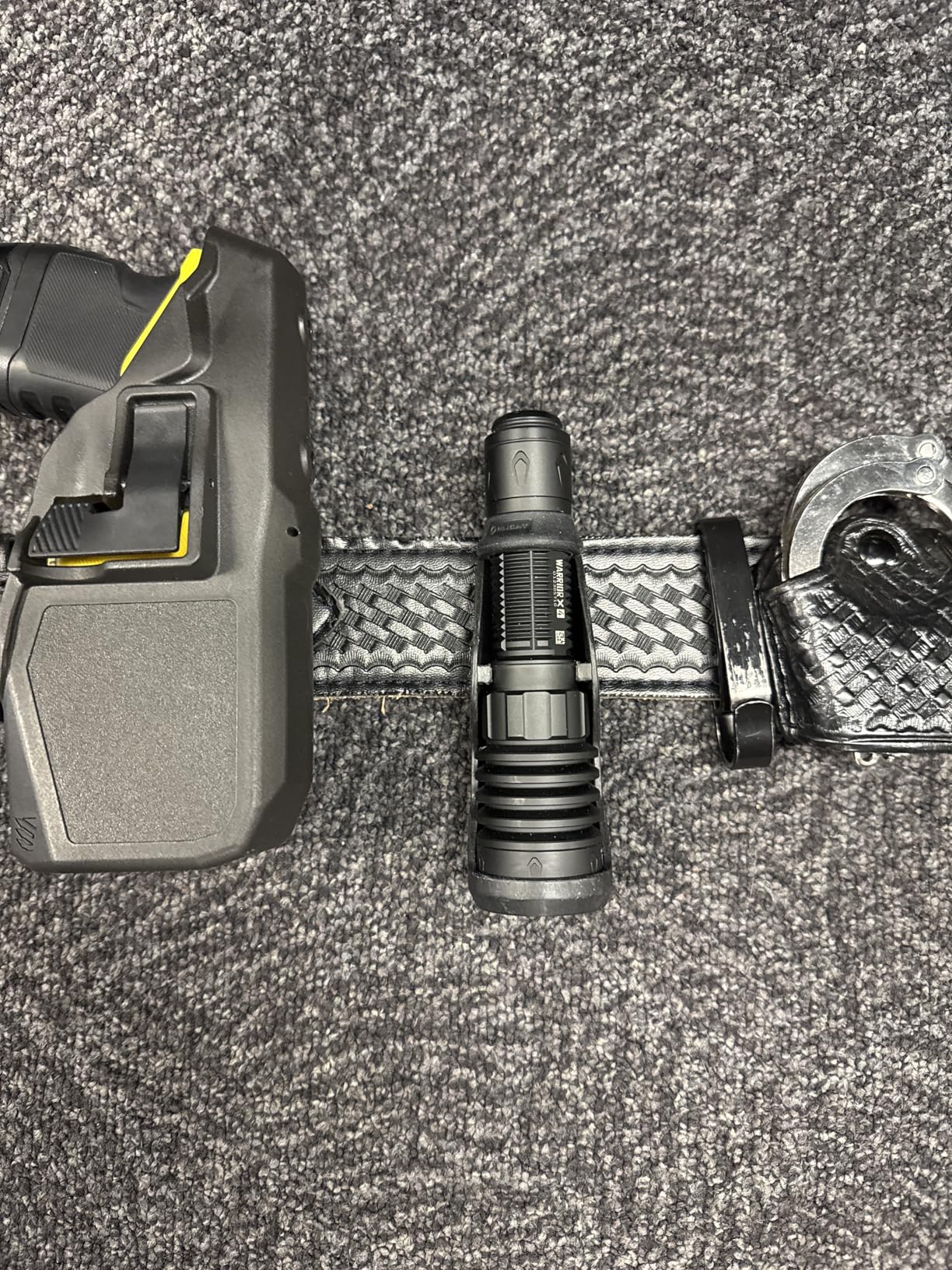 Warrior X 4 Rechargeable Tactical Flashlight Bright Light Black | 2600 High Lumens, 630 Meters Long Range Thrower, Powerful Tail Switch Light, USB C Charging, Dual Output for Daily customer photo 1
