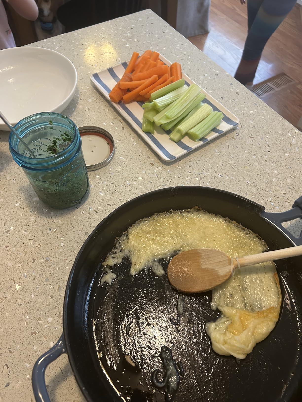 Our Place Cast Iron Always Pan | Premium Enameled, Toxin-Free Surface | 10-inch 8-in-1 Multifunctional Cookware System | Lid, Handle Covers | Heavy Duty Skillet | Oven & High Heat Safe | Steam customer photo 2