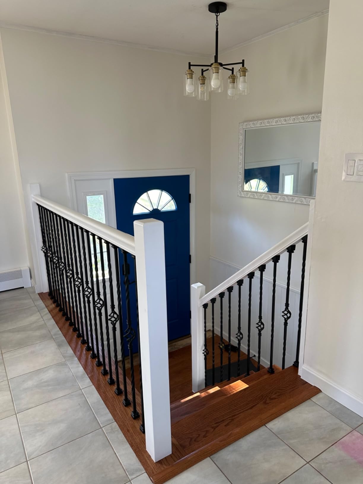 Iron Balusters for Staircase, 16 Pack Wrought Iron Balusters, 1/2