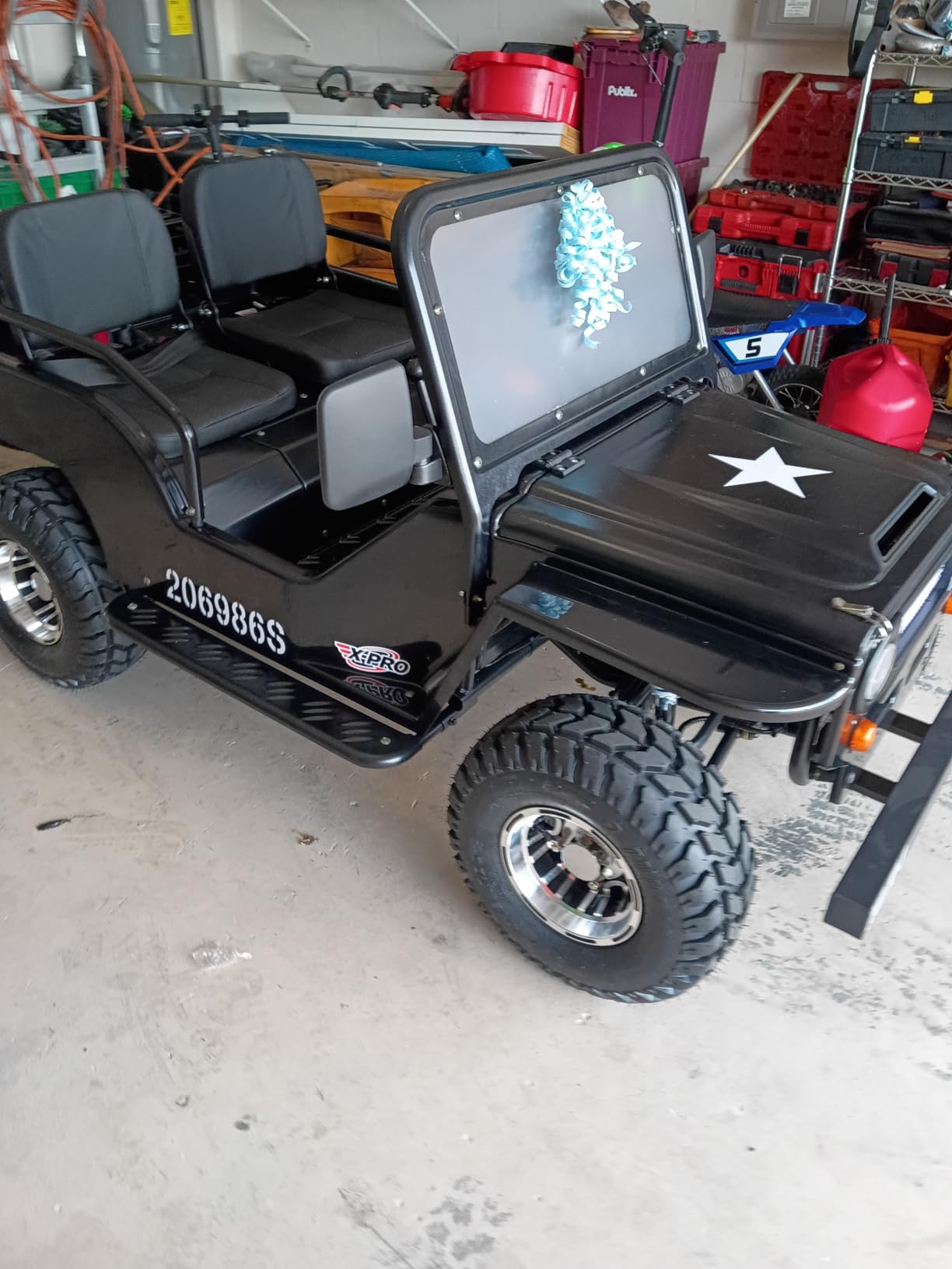 125cc Go Kart with 3-Speed Semi-Automatic Transmission w/Reverse, Big 18