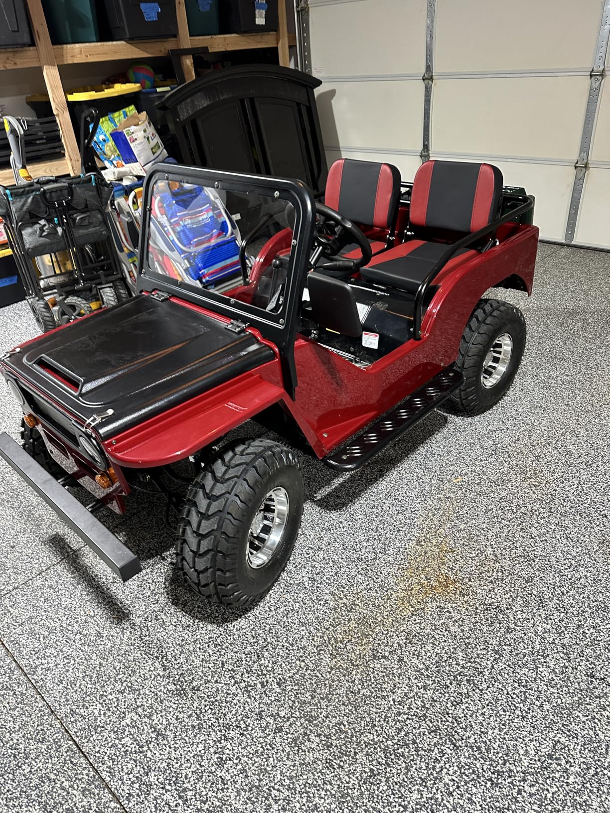 125cc Go Kart with 3-Speed Semi-Automatic Transmission w/Reverse, Big 18