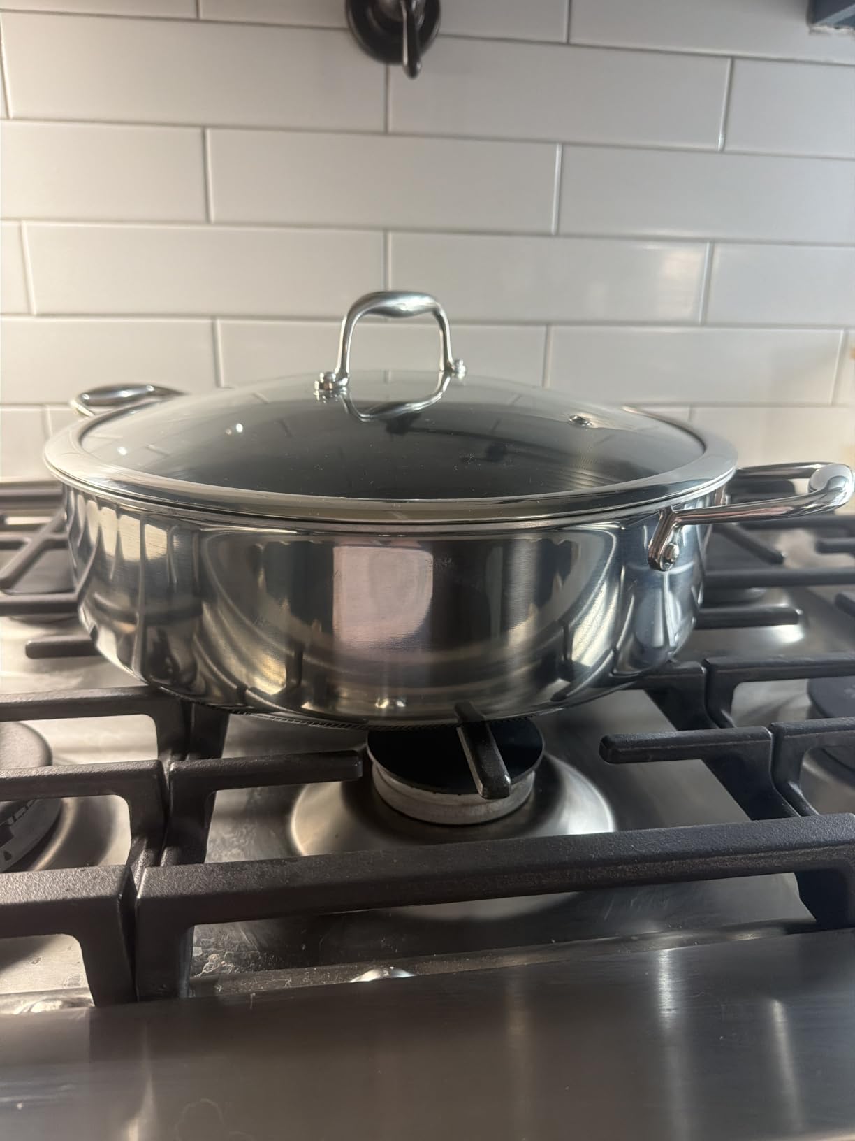 HexClad 5.5 Qt Hybrid Nonstick Deep Sauté Frying Pan & Lid, Induction Ready | Stay-Cool Handles, Dishwasher and Oven Safe up to 900°F, Compatible with All Cooktops customer photo 1