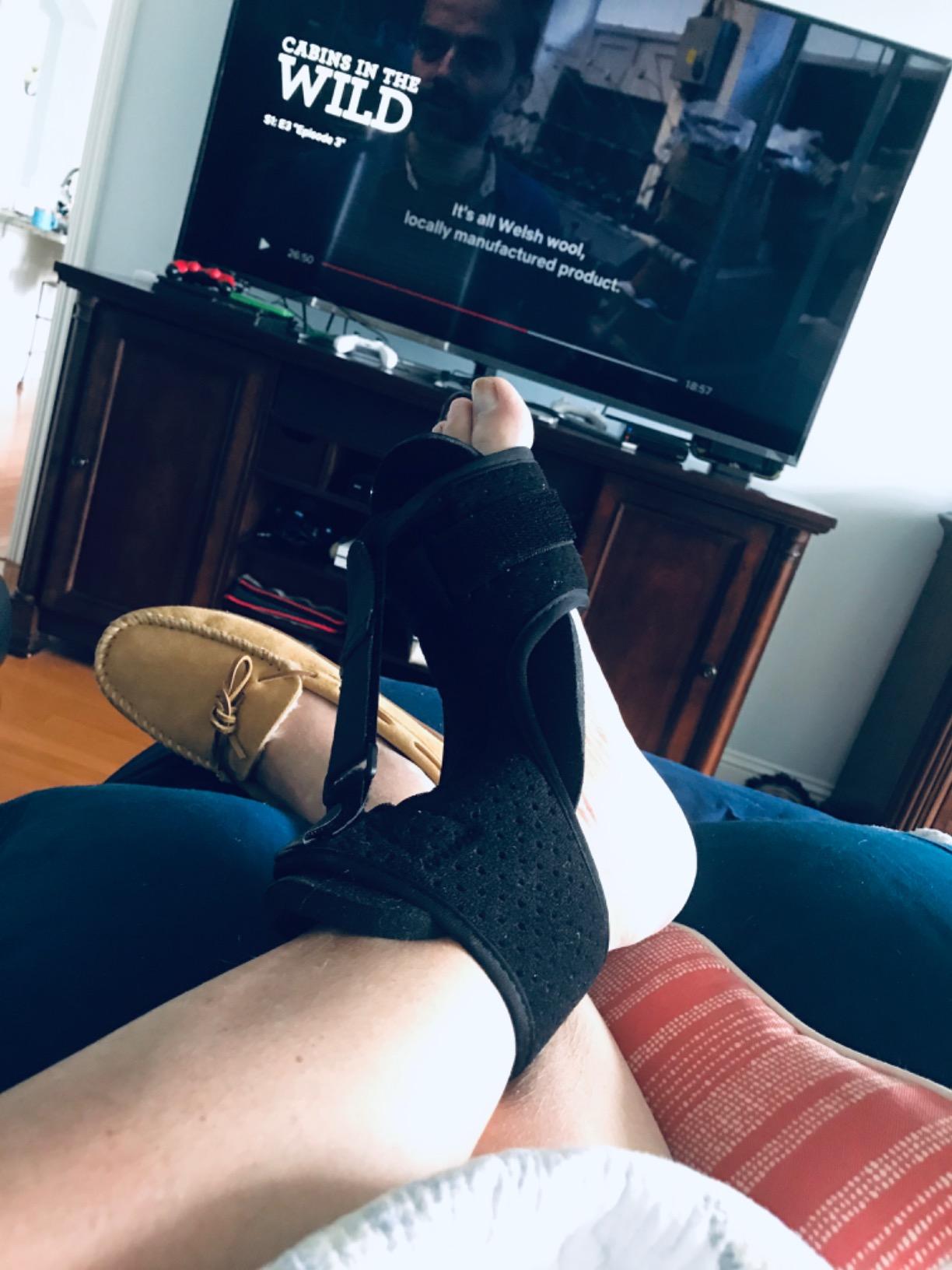 2 Pack Plantar Fasciitis Night Splint Drop Foot Orthotic Brace, Adjustable Plantar Fasciitis Brace, Improved Dorsal Night Splint for Effective Relief from Plantar Fasciitis customer photo 1