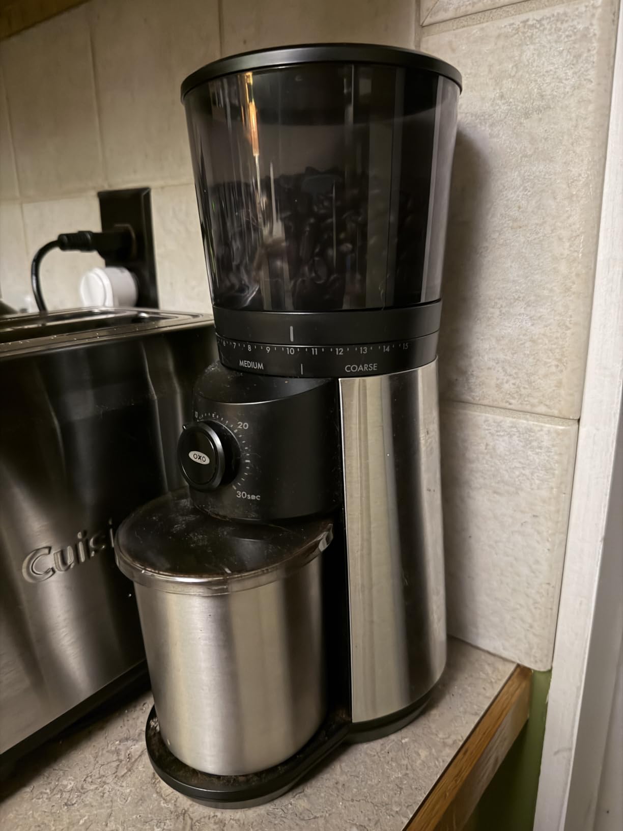 OXO Brew Conical Burr Electric Coffee Bean Grinder - 12 Oz, Matte Black customer photo 1