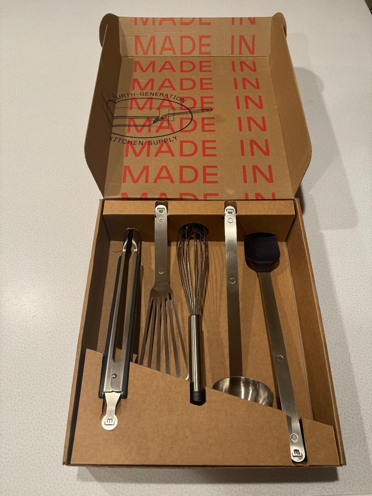 Made In Cookware - Stainless Steel Kitchen Utensil 5-Piece Set - Ladle, Tongs, Whisk, Spoonula, Fish Turner customer photo 2