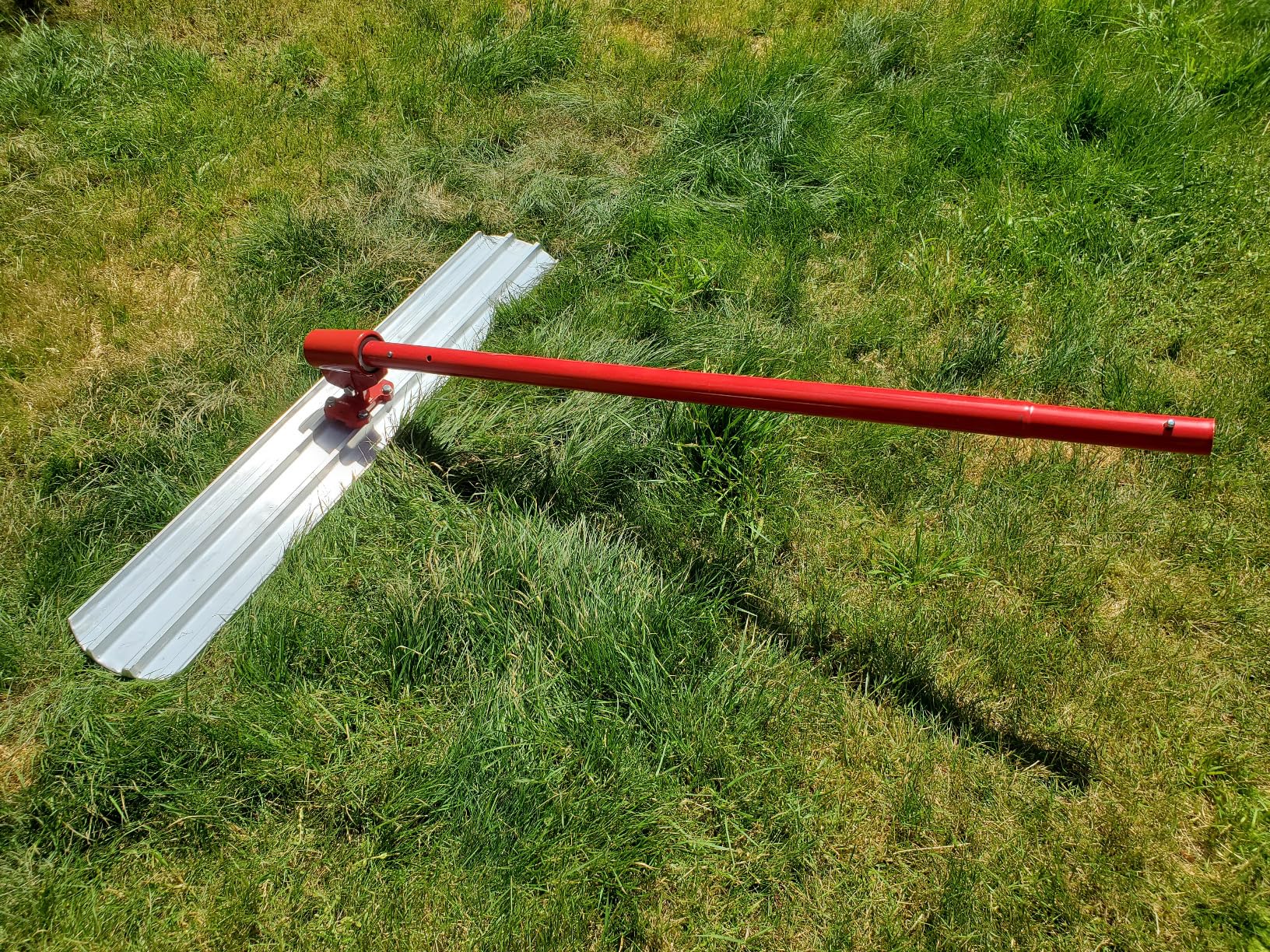 Garvee Bull Float Magnesium Concrete Float, 48x8 Inch Aluminum Alloy Concrete Float Tool, with 4 Handles and Bull Float Bracket, Finishing Bull Float Kit customer photo 2