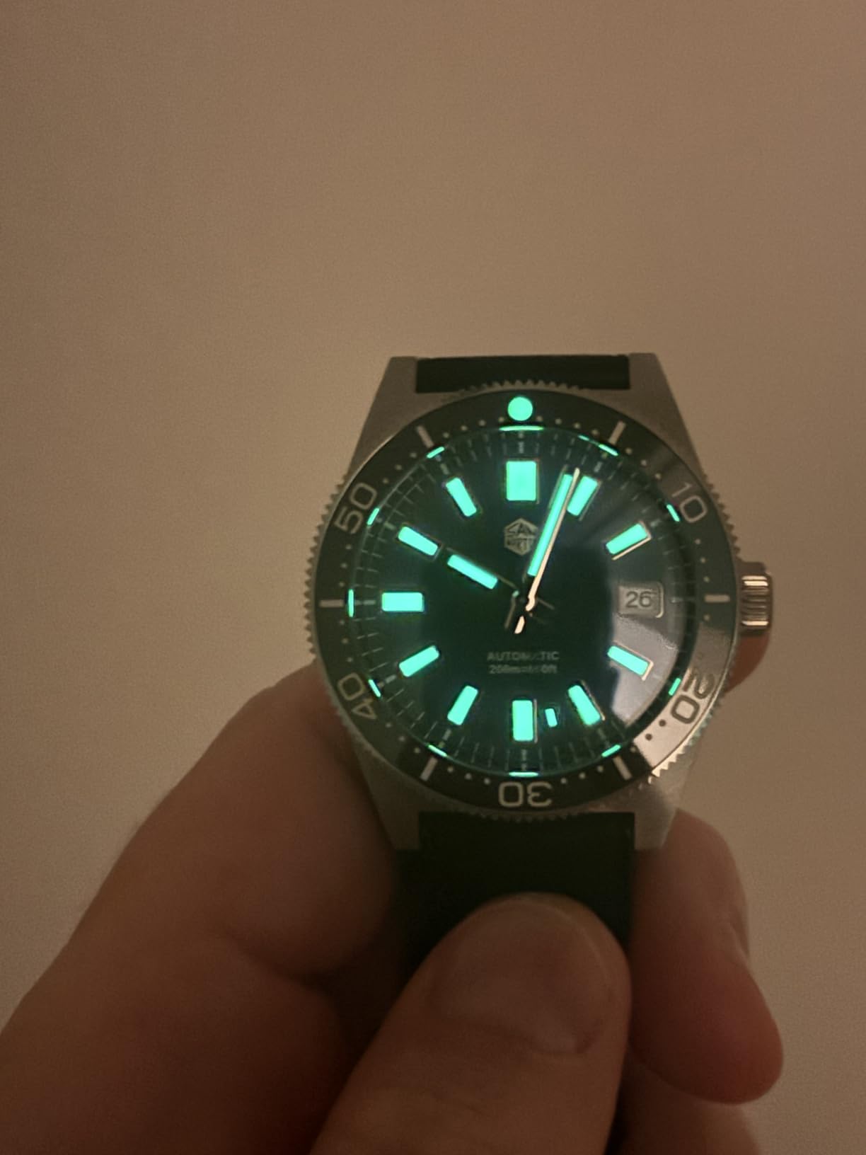 San Martin Men Watch 62 mas SN007GB, 39 mm 20 Bar Diver Watch NH35 Automatic Mechanical Luxury Diving Waterproof Wrist Watch customer photo 2