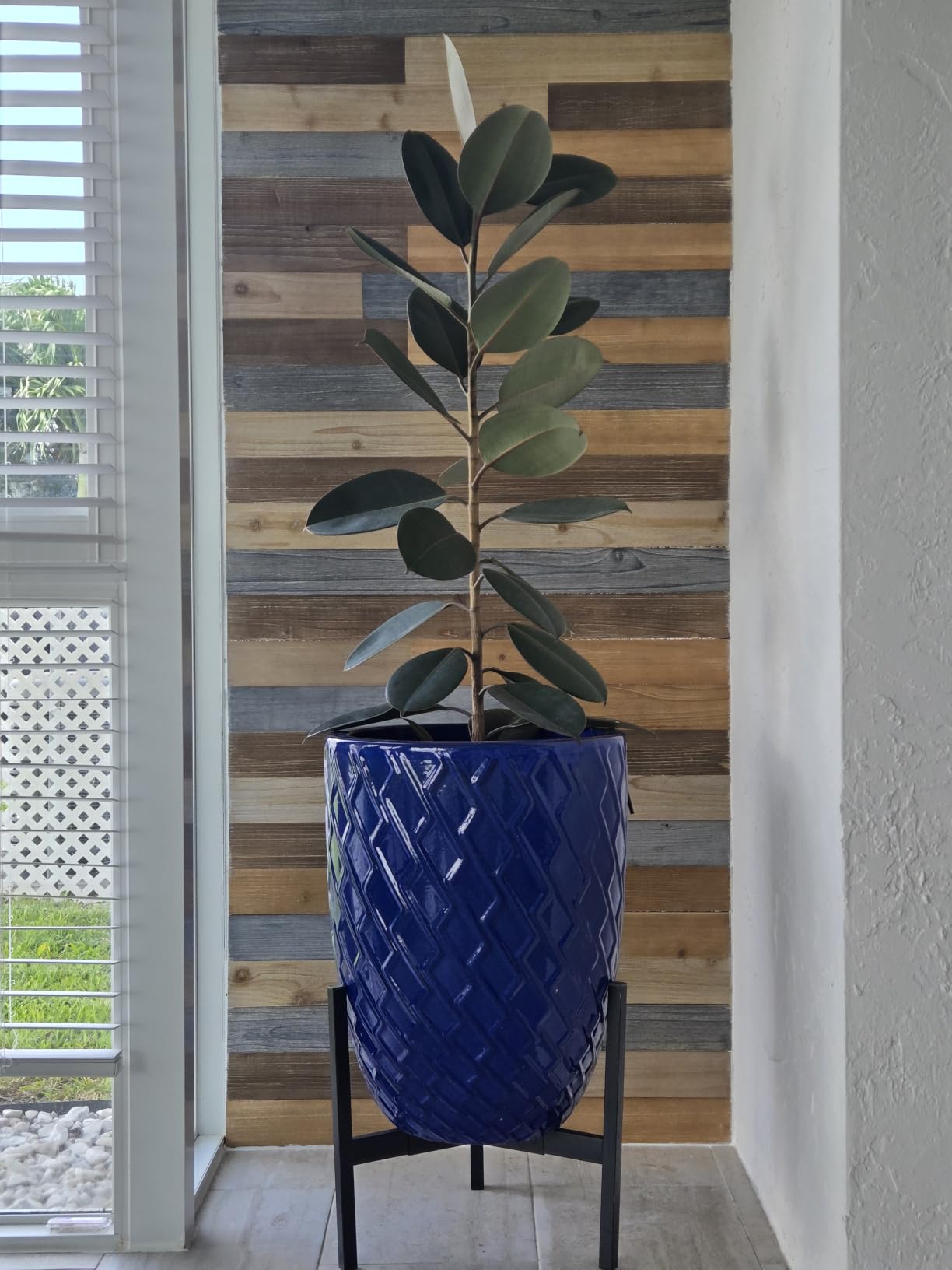 Peel & Stick Real Wood Planks, Rustic Reclaimed Barn Wood Paneling, Brown Gray Combinations, 10.5 sq. ft customer photo 1