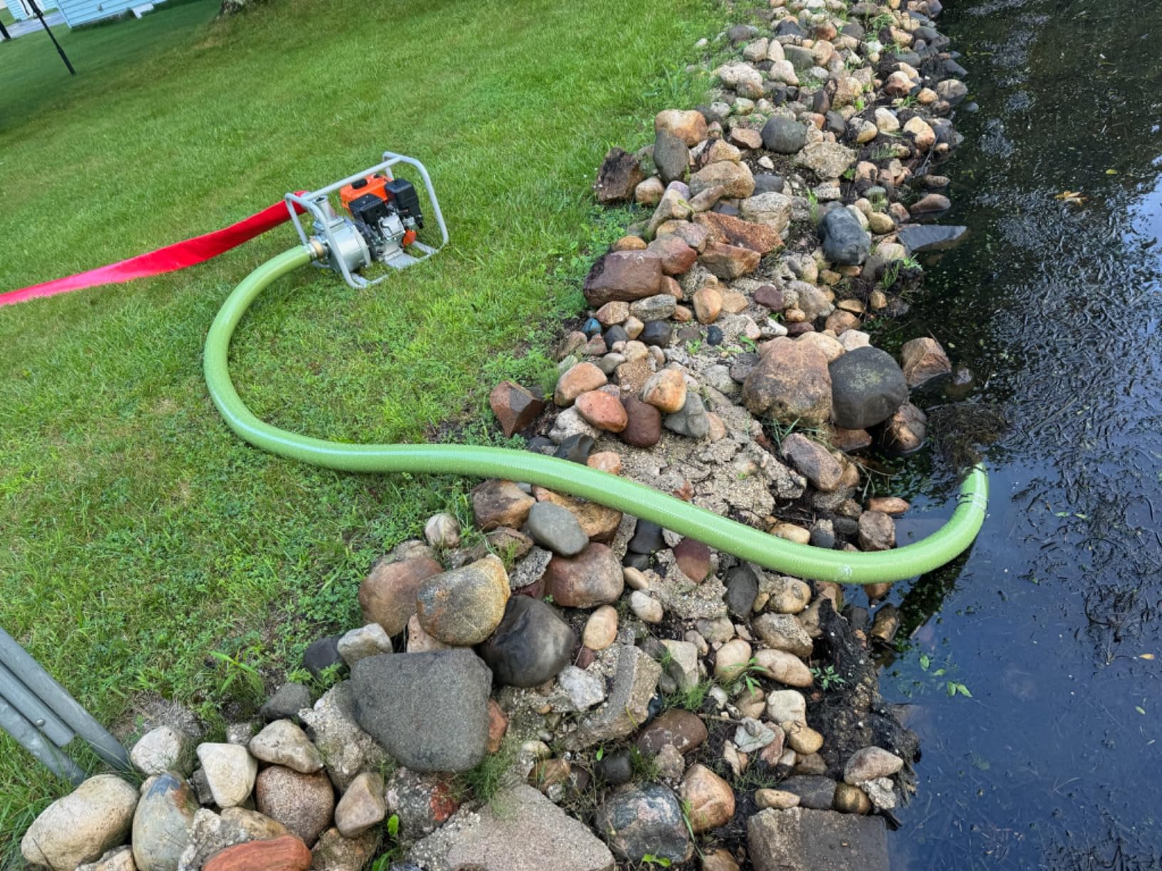 NOVUS Semi Trash Pump 3 Inch, 212cc 4 Cycle Engine, 238 GPM 100ft Lift 23ft Suction, Gas Powered Water Pump for Pond Pool Draining Gardening Irrigation, EPA Certified customer photo 1
