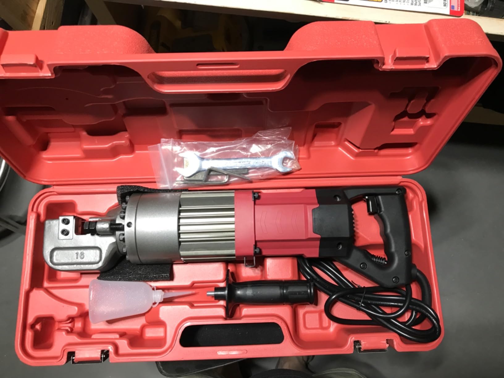 LOTOS HRB-16 Electric Rebar Bender 1100W Portable Hydraulic Electric Rebar Bend 5/8