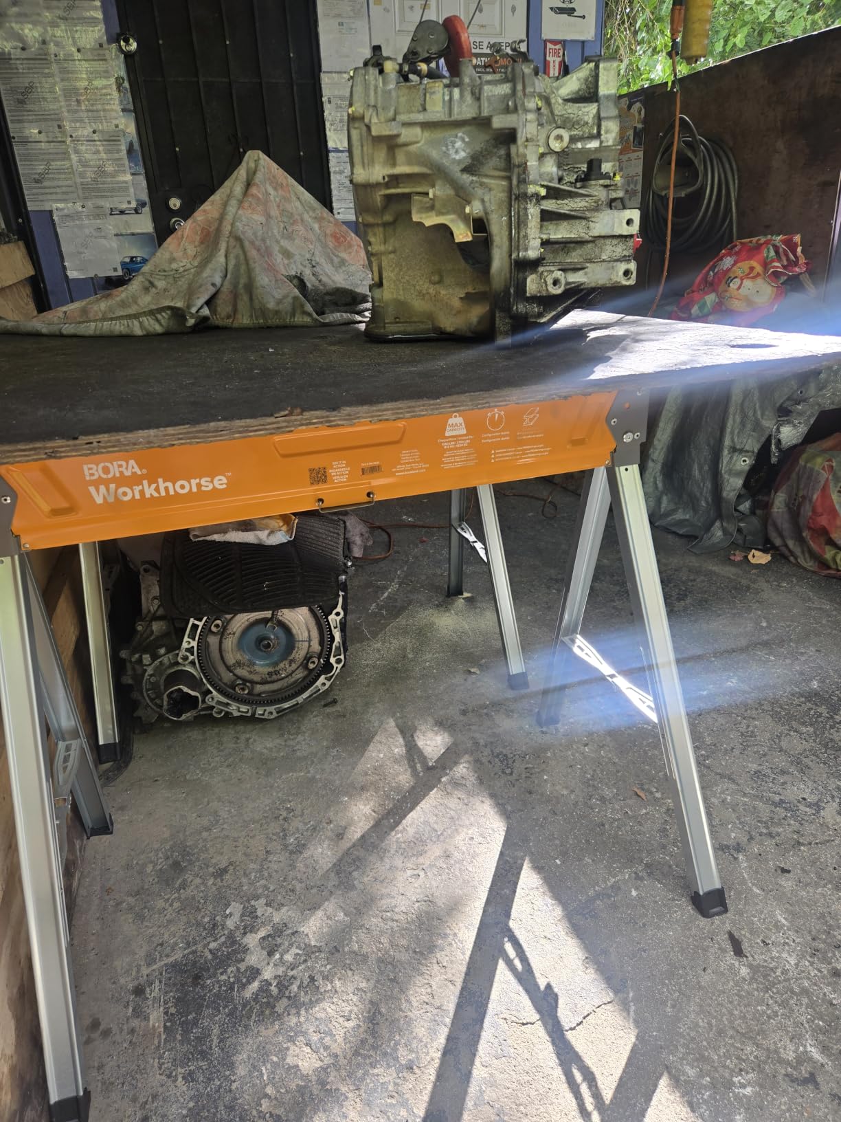 BORA Workhorse Saw Horses 2 Pack Folding Heavy Duty Sawhorse Pair - Heavy Duty Saw Horse for Contractors Portable Workbench - PM-3330T customer photo 1