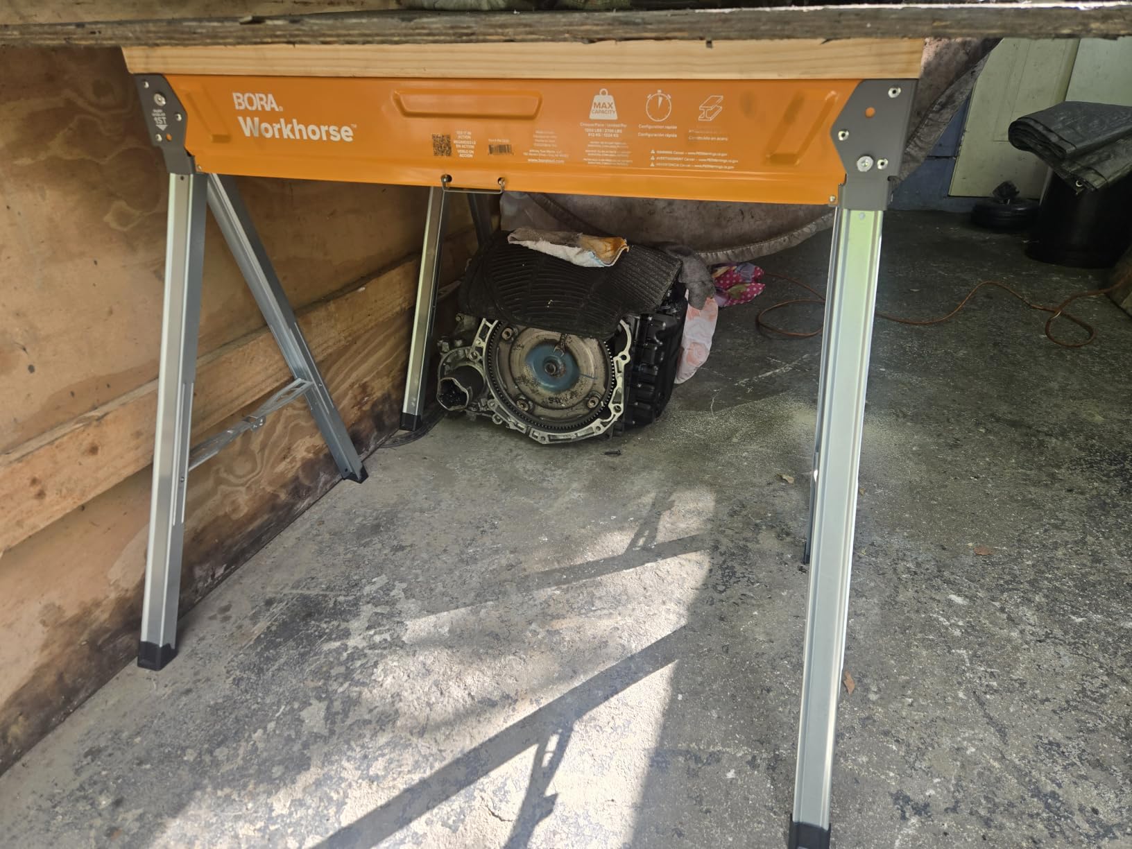 BORA Workhorse Saw Horses 2 Pack Folding Heavy Duty Sawhorse Pair - Heavy Duty Saw Horse for Contractors Portable Workbench - PM-3330T customer photo 2