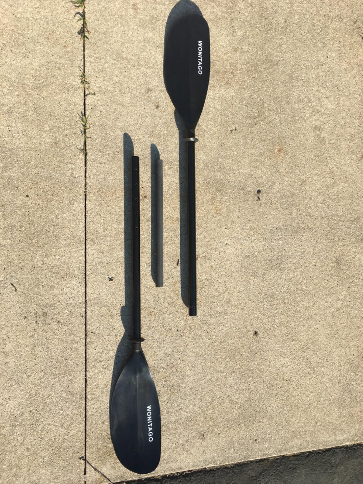 Kayak Paddle Adjustable, Lightweight Carbon Fiber Kayaking Oar | Reinforced PP Blade, 3 Piece, 220-240 cm/86-94 in, 240-260 cm/94-102 in customer photo 2