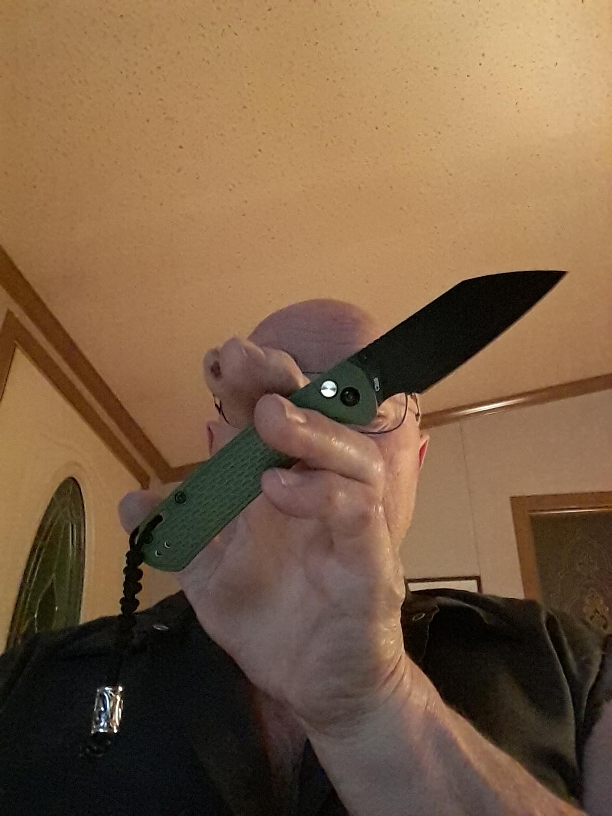 CJRB Pyrite-Light Folding Pocket Knife 3.34 AR-RPM9 Blade Blue customer photo 1