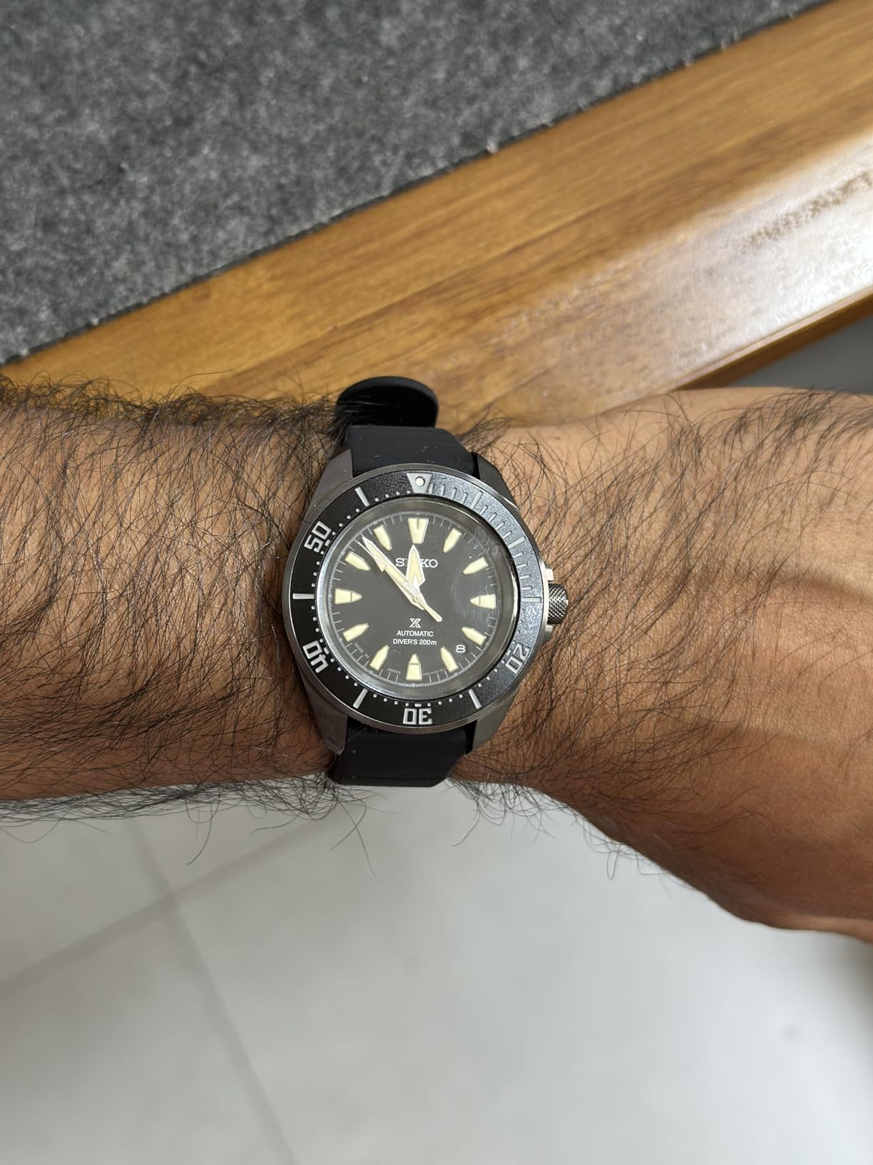 SEIKO Prospex Samurai Automatic Black Dial Men's Watch SRPL15 customer photo 2