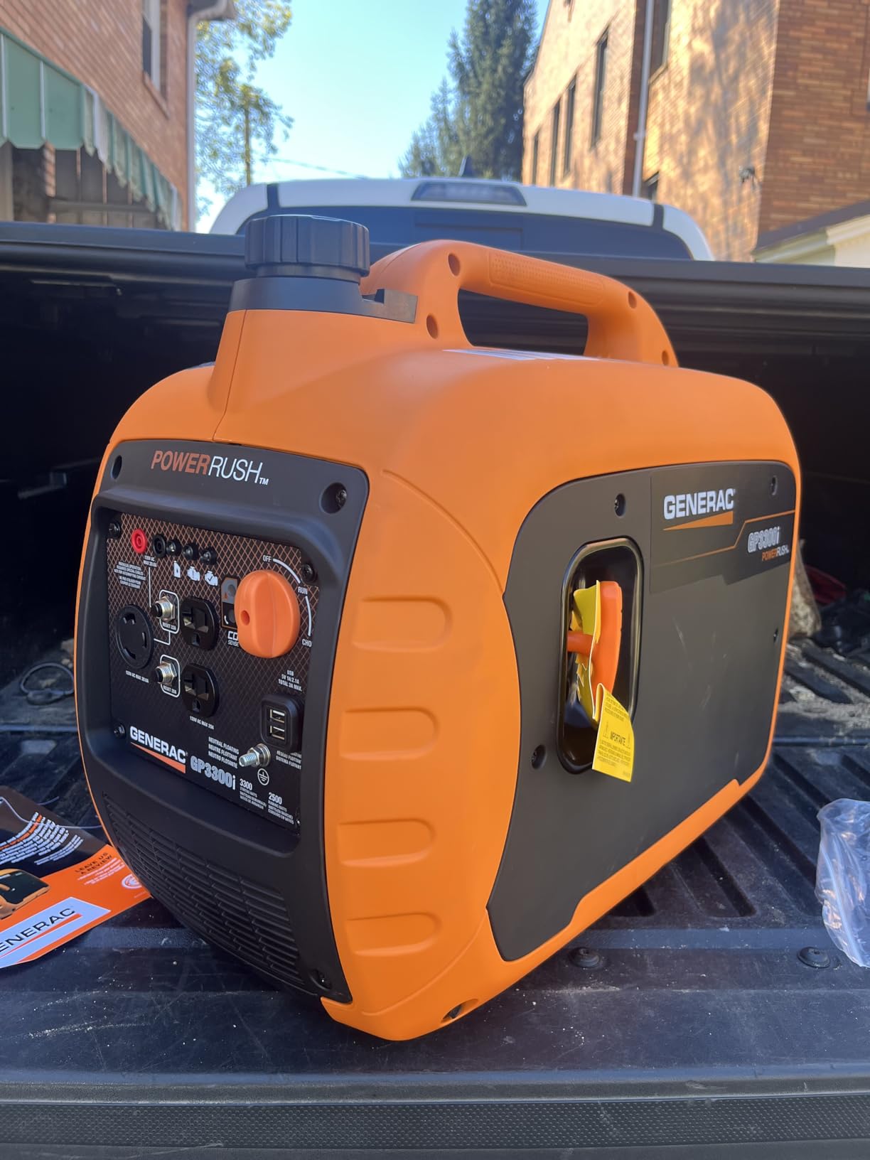 Generac 3,300 Watt Gas Powered Portable Inverter Generator, USB Charging customer photo 1