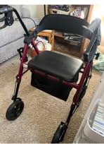 HOMLAND Foldable Rollator Walkers for Seniors with Seat, 17 lb Lightweight | 8