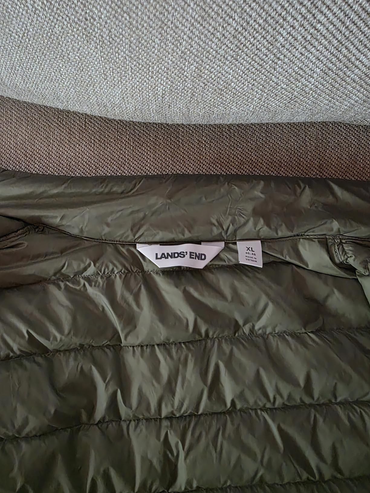 Lands' End Men's Wanderweight Ultralight Packable Down Jacket customer photo 2