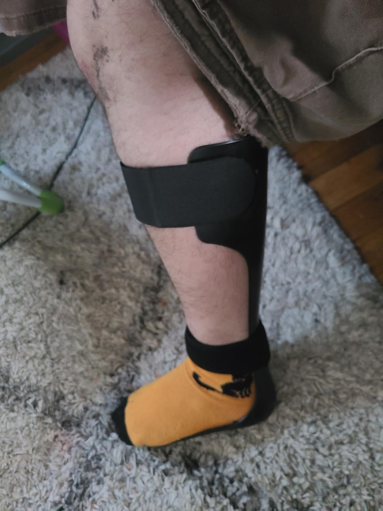 AFO Drop Foot Brace for Men Women Ultra Thin Half Palm Ankle Stabilizer Daily Ambulation Walk Auxiliary Footwear Inserts for Stroke Hemiplegia, M-Left customer photo 2