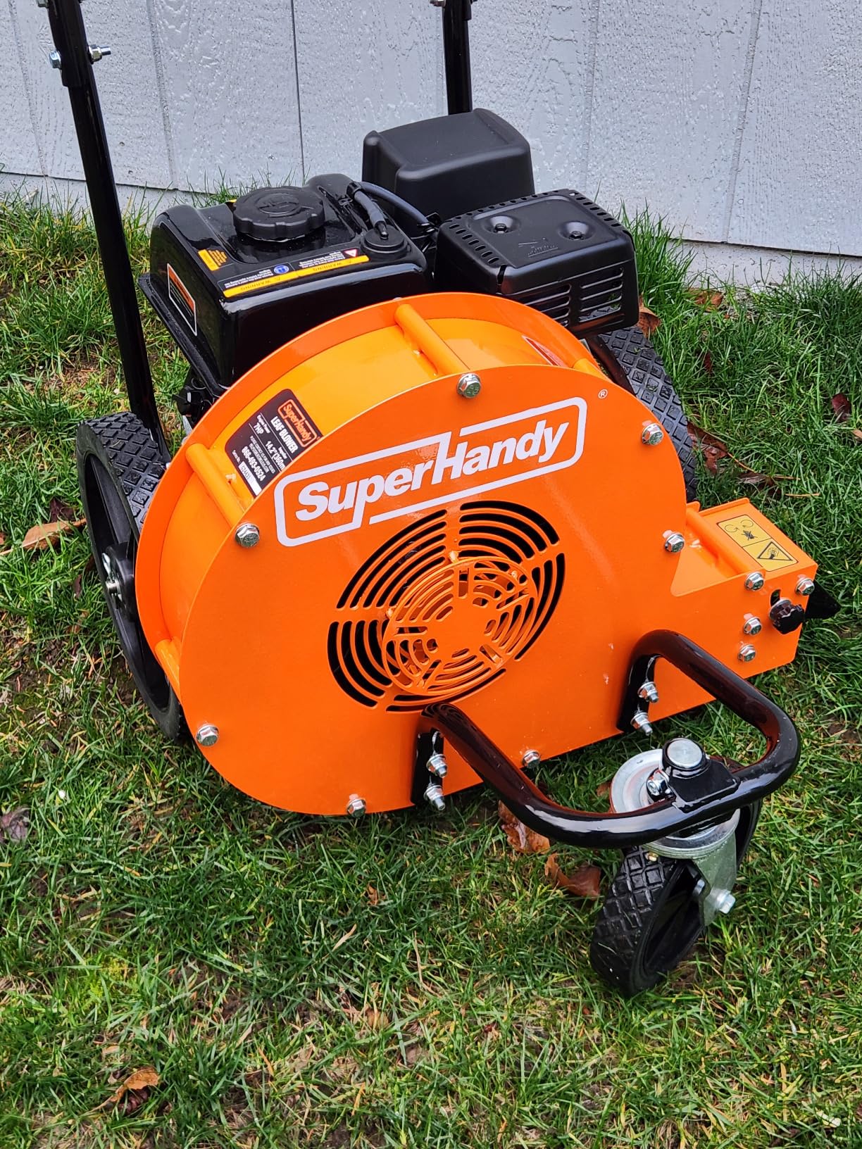 SuperHandy Walk Behind Leaf Blower, 150 MPH Wind Speed, 1270 CFM Airflow | Walk-behind gas blower for large lawns, driveways and fall cleanup; high air speed moves leaves and debris customer photo 2