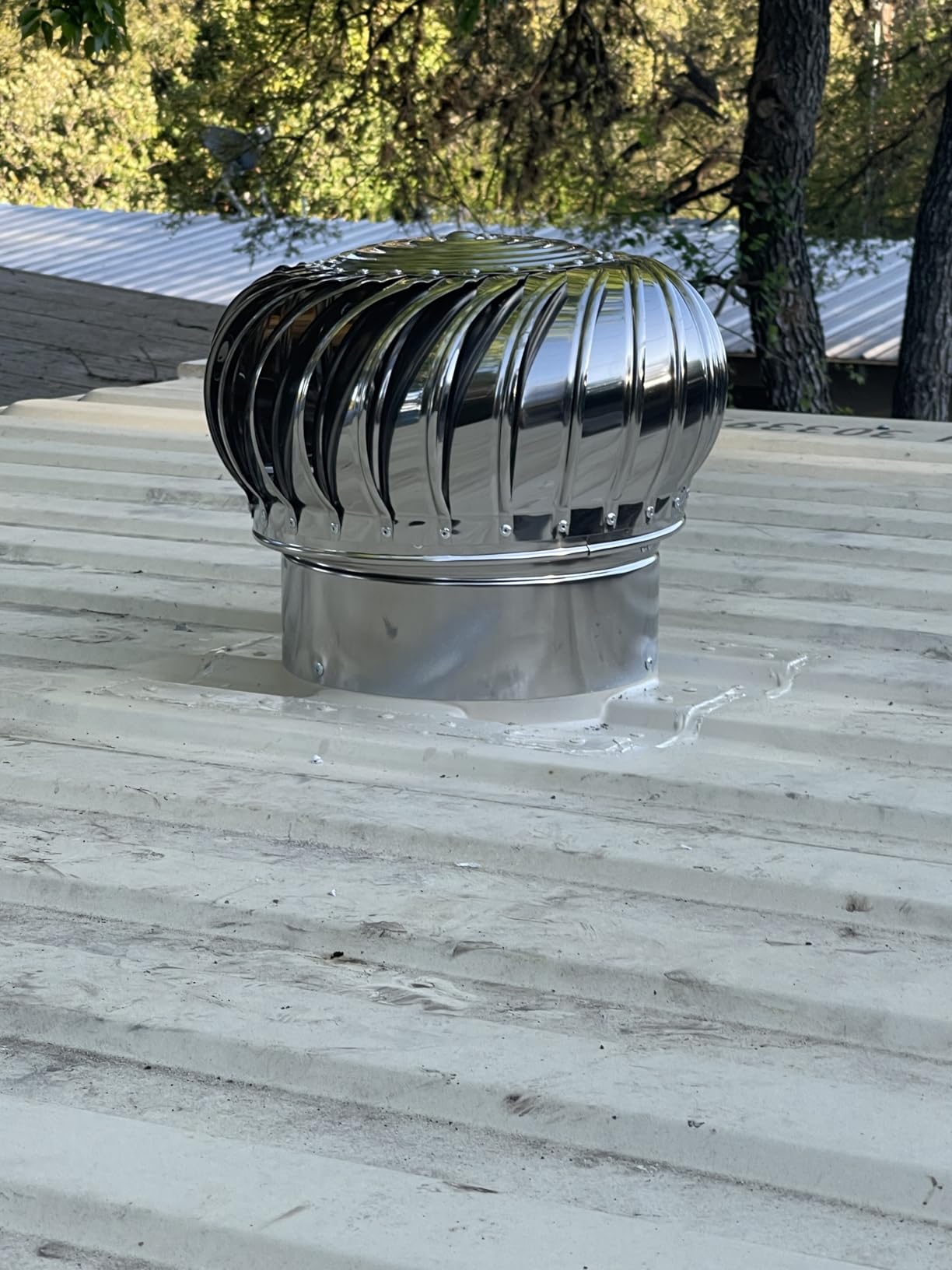 12-Inch Wind Turbines (1-Pack) for 20' Shipping Container Ventilation - Durable Whirlybird Roof Vents to Reduce Heat & Condensation customer photo 1
